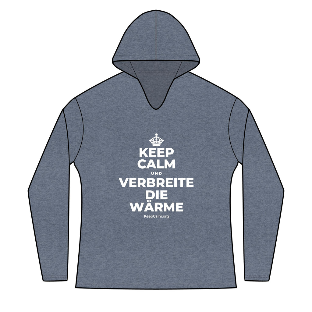 KEEP CALM UND VERBREITE DIE WÄRME Women's Long Sleeve Hoodie