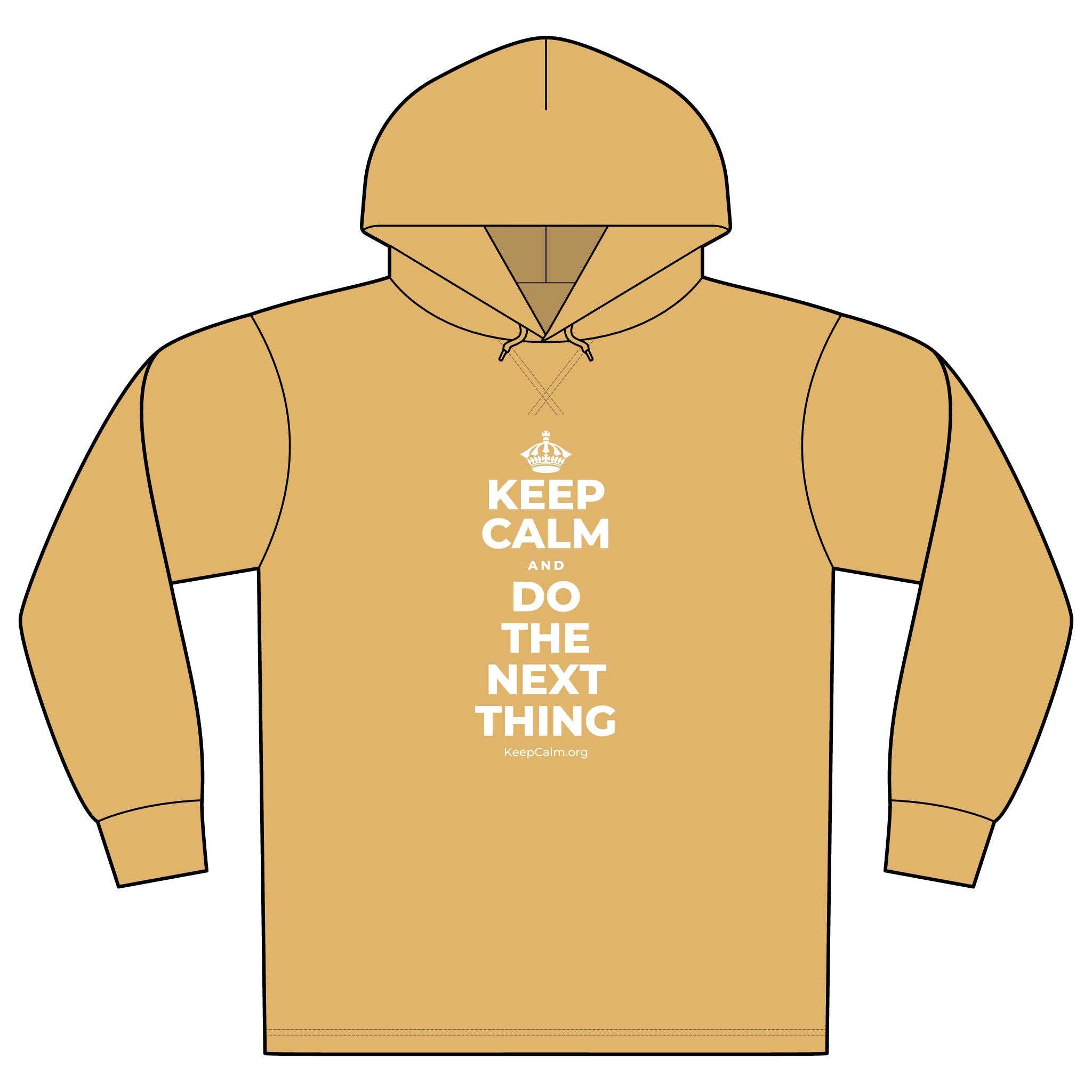 KEEP CALM AND DO THE NEXT THING Organic Hoodie Tee