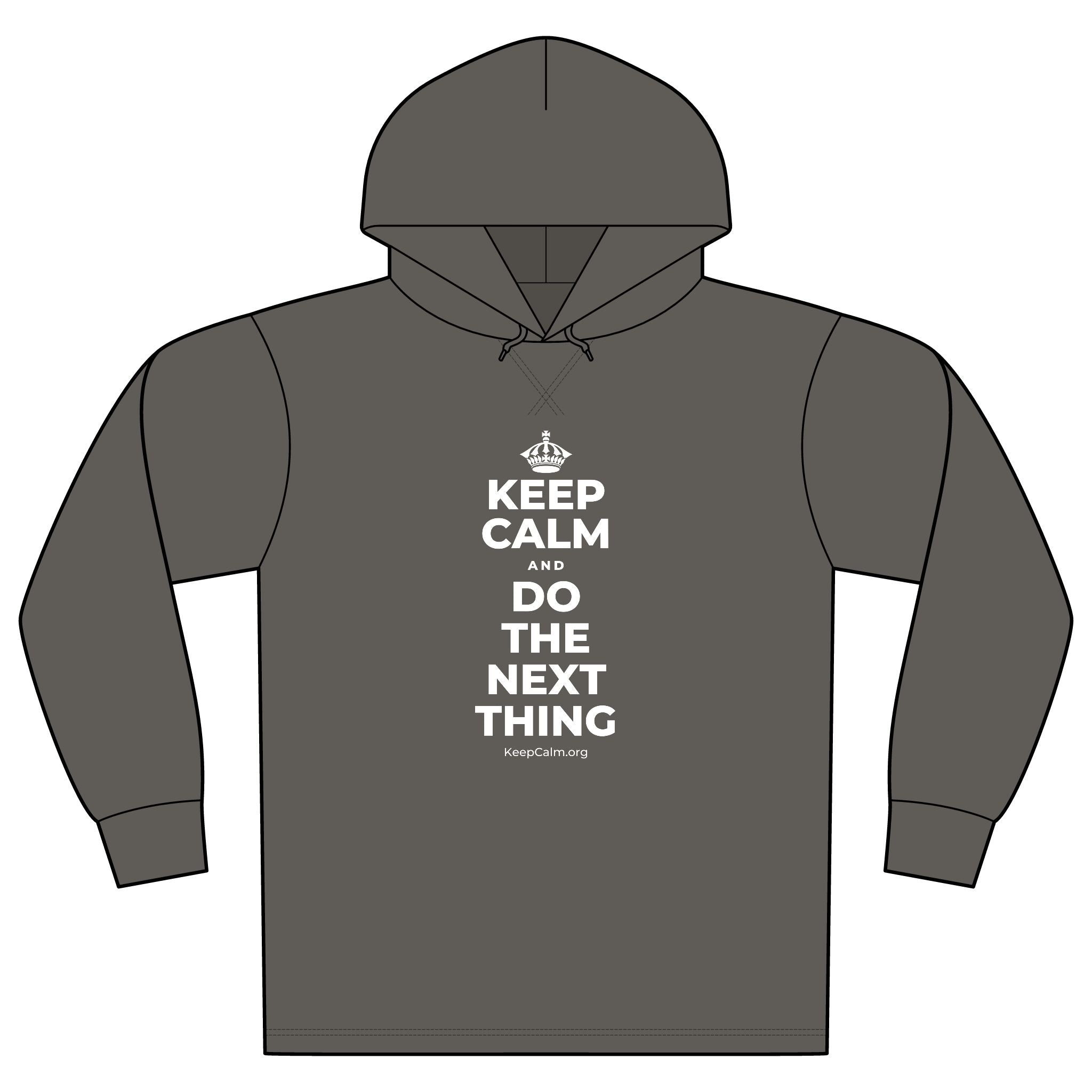 KEEP CALM AND DO THE NEXT THING Organic Hoodie Tee