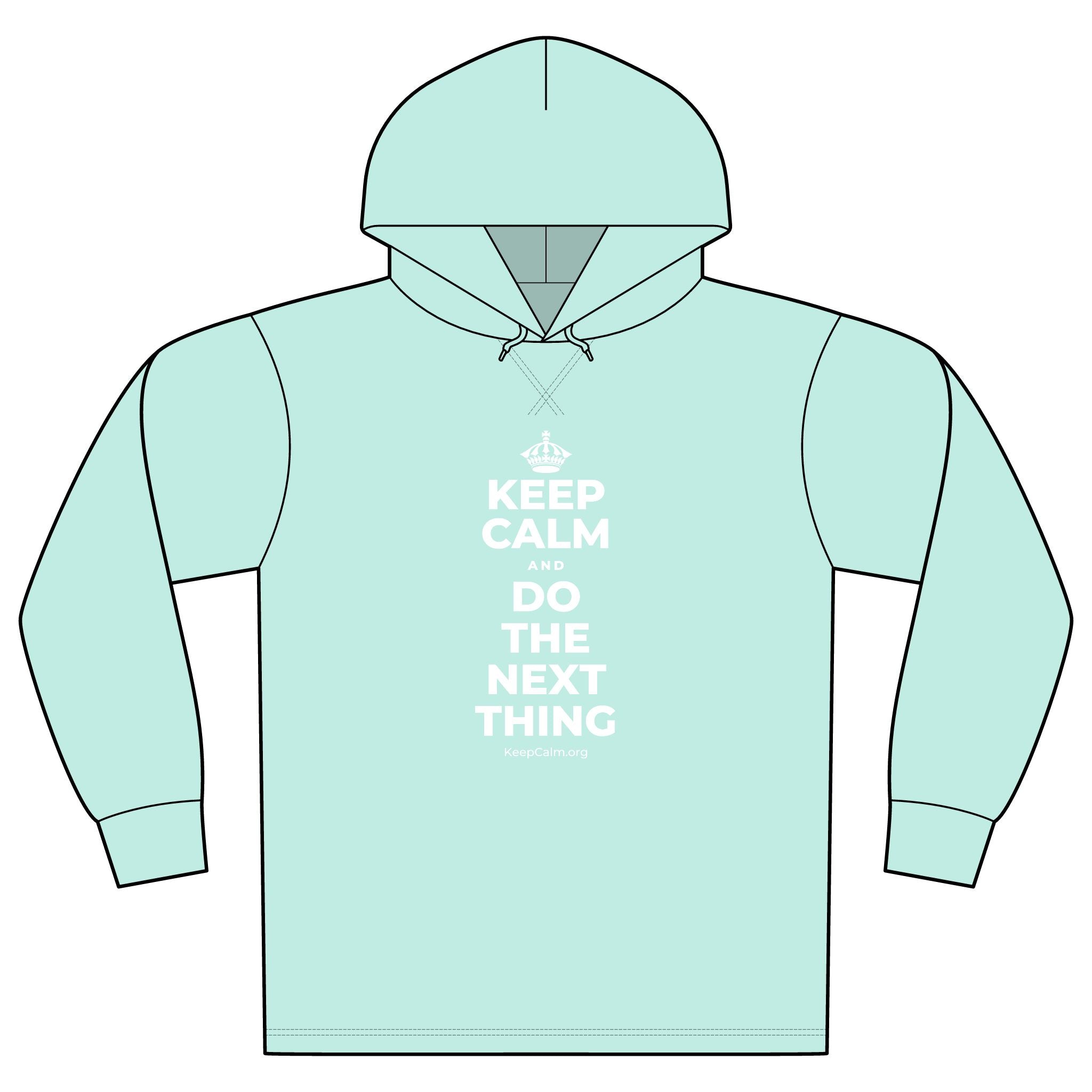 KEEP CALM AND DO THE NEXT THING Organic Hoodie Tee
