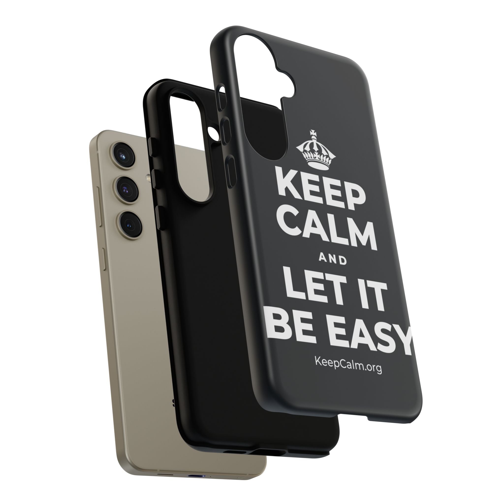 KEEP CALM AND LET IT BE EASY Phone Case (Dark)
