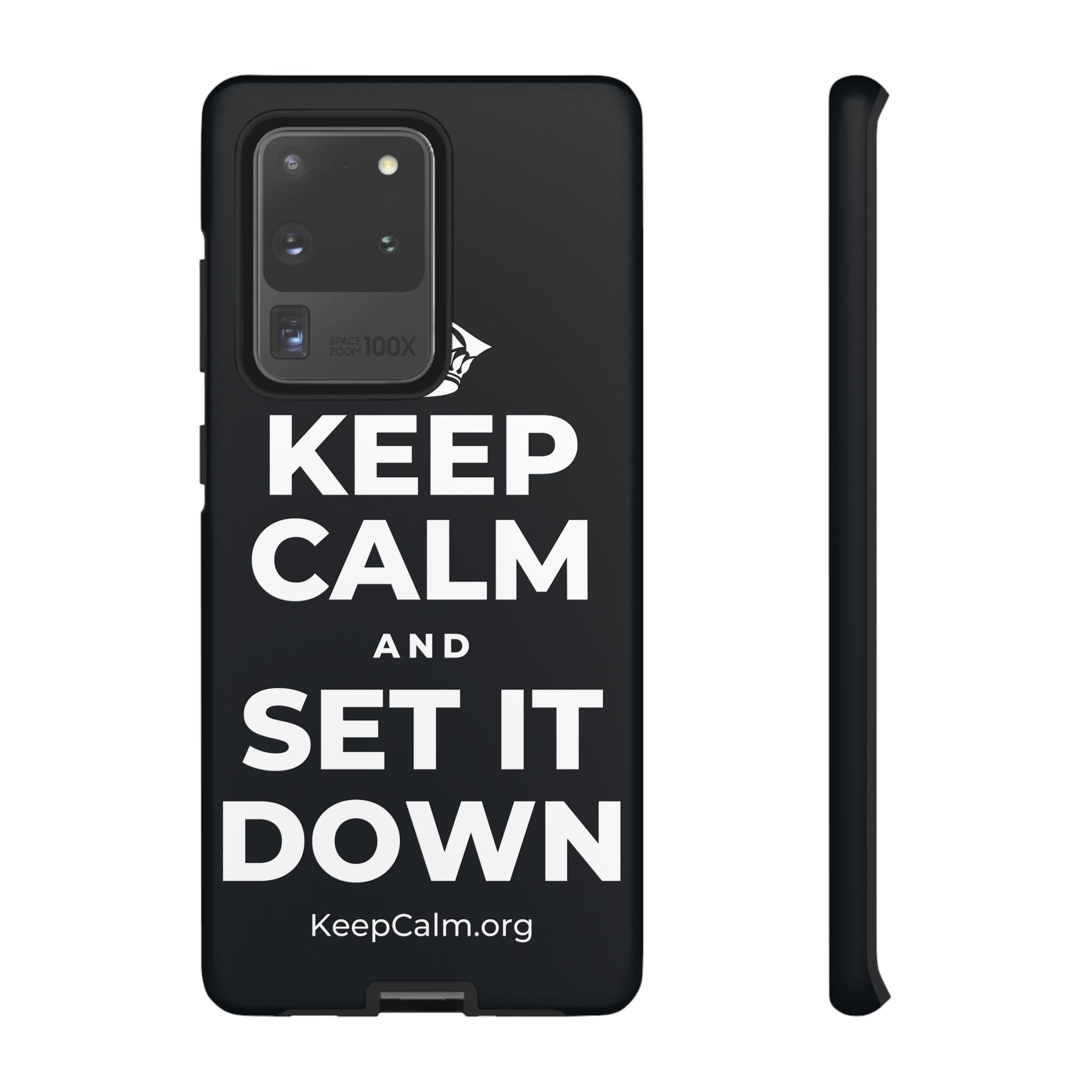 KEEP CALM AND SET IT DOWN Phone Case (Dark)