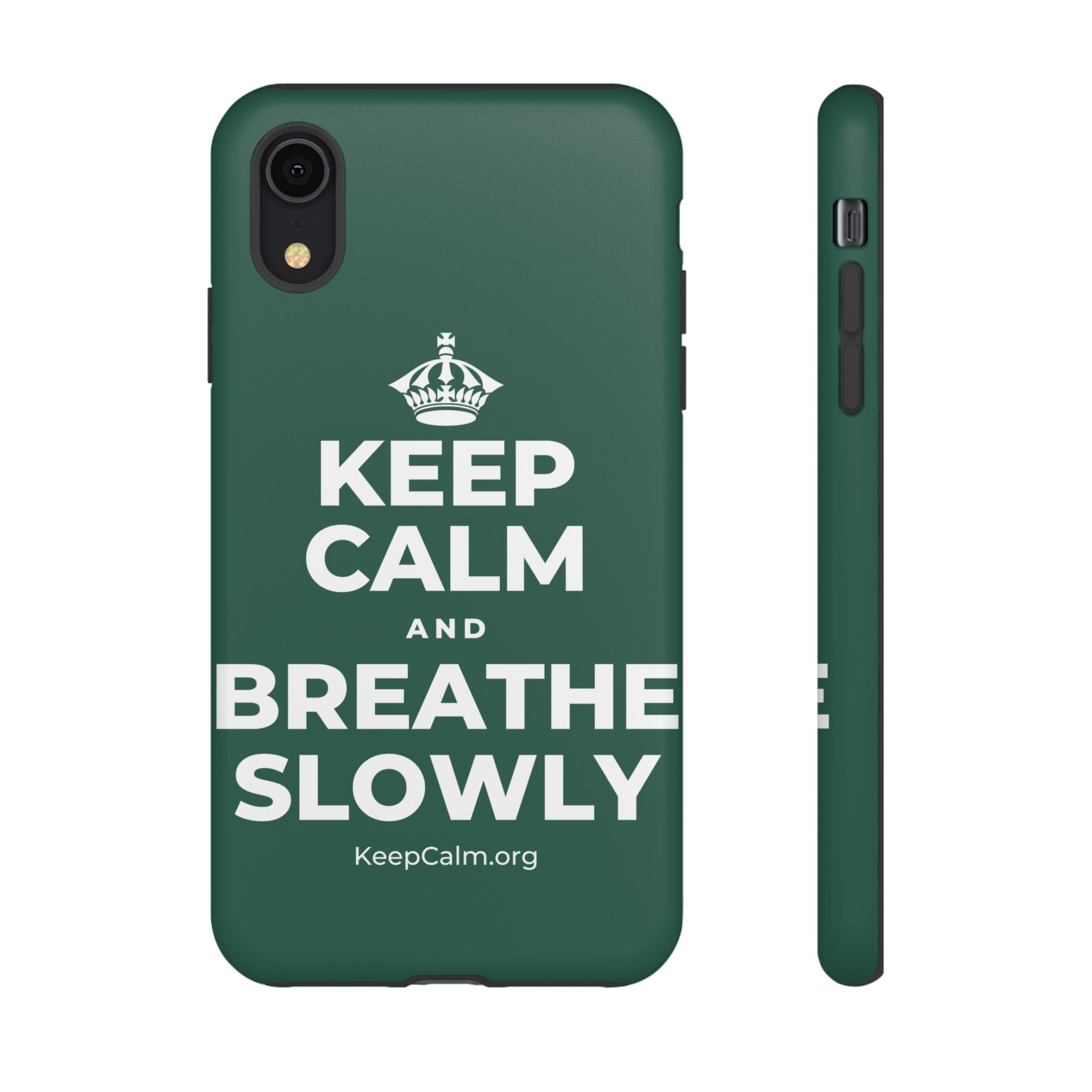 KEEP CALM AND BREATHE SLOWLY Phone Case