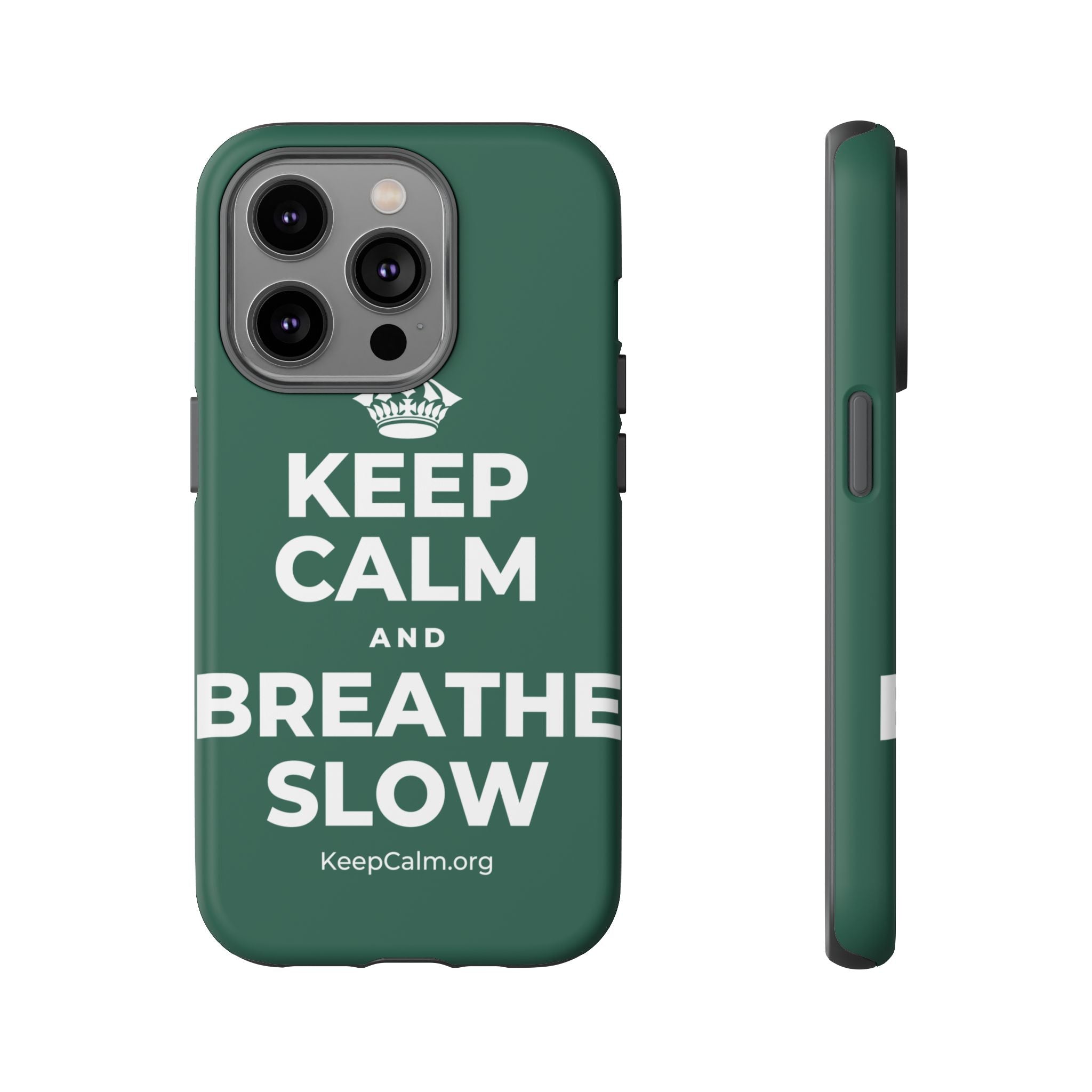 KEEP CALM AND BREATHE SLOW Phone Case
