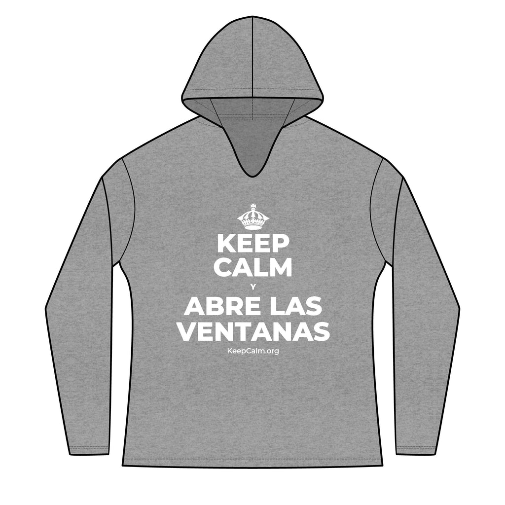 KEEP CALM Y ABRE LAS VENTANAS Women's Long Sleeve Hoodie