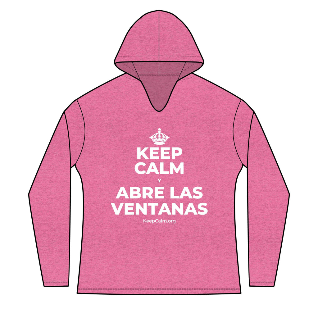 KEEP CALM Y ABRE LAS VENTANAS Women's Long Sleeve Hoodie