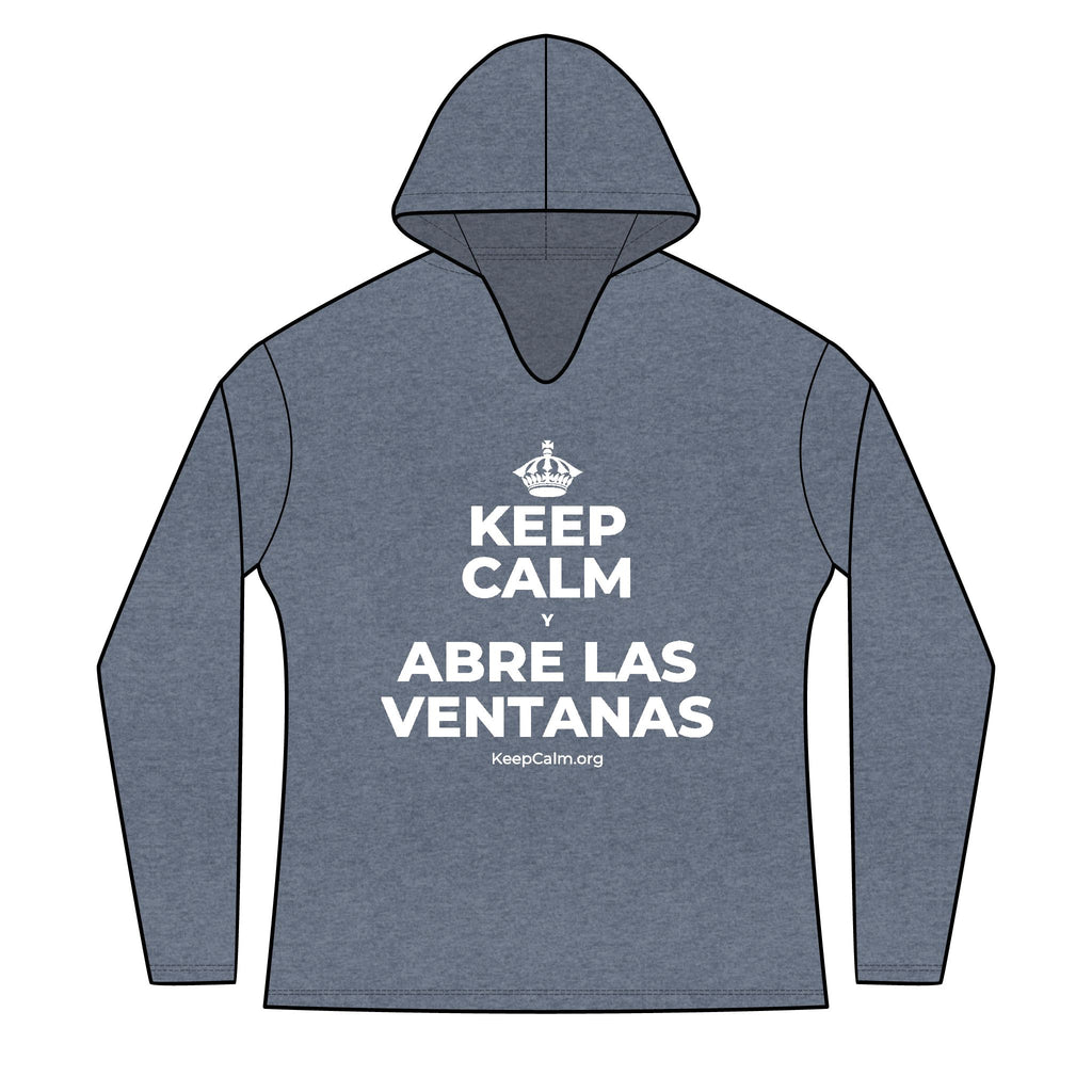 KEEP CALM Y ABRE LAS VENTANAS Women's Long Sleeve Hoodie