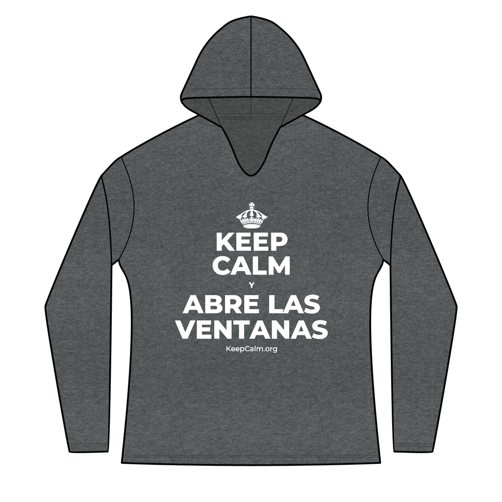 KEEP CALM Y ABRE LAS VENTANAS Women's Long Sleeve Hoodie