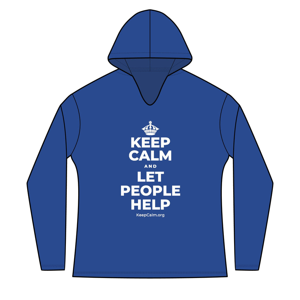 KEEP CALM AND LET PEOPLE HELP Women's Long Sleeve Hoodie
