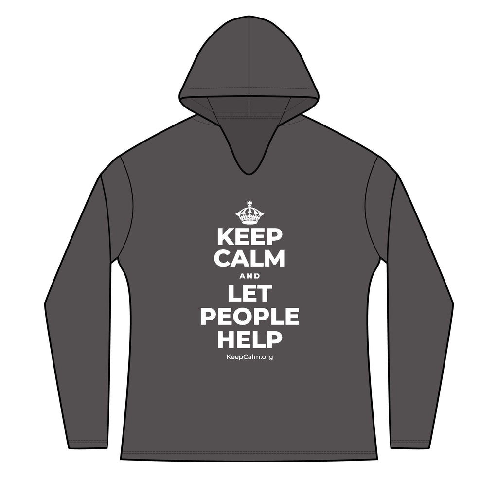 KEEP CALM AND LET PEOPLE HELP Women's Long Sleeve Hoodie