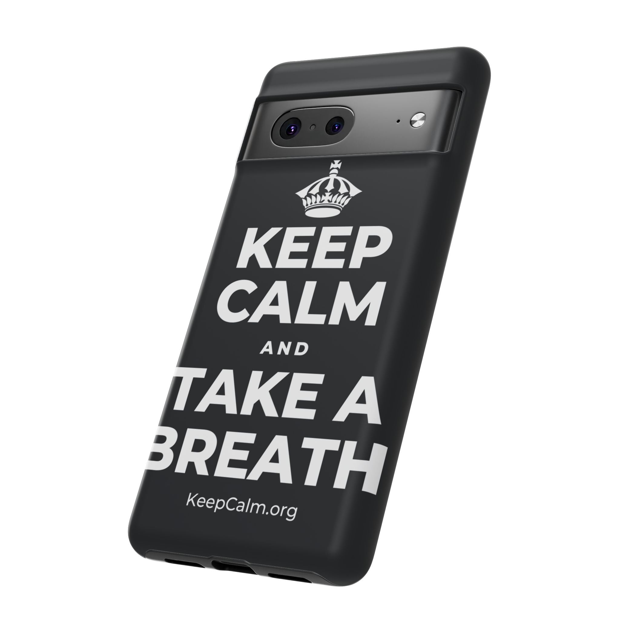 KEEP CALM AND TAKE A BREATH Phone Case (Dark)