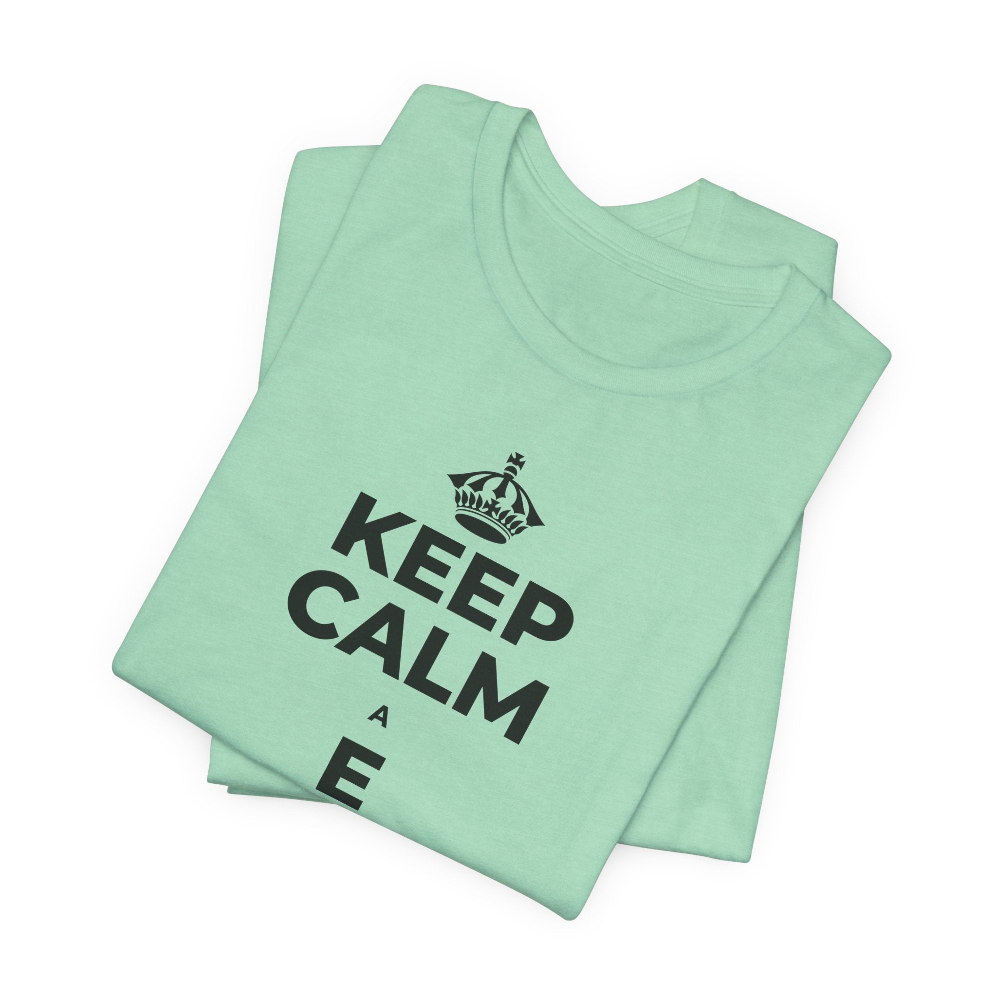 KEEP CALM A E AKAHAI, I NĀ WĀ A PAU T-Shirt (Baby Blue–Silver)