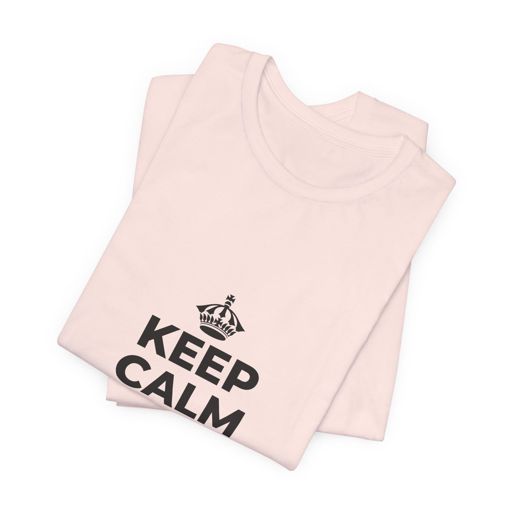 KEEP CALM AND UNCLENCH T-Shirt (Soft Cream–Heather Mauve)