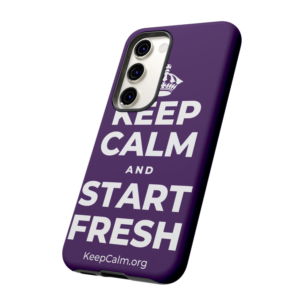 KEEP CALM AND START FRESH Phone Case