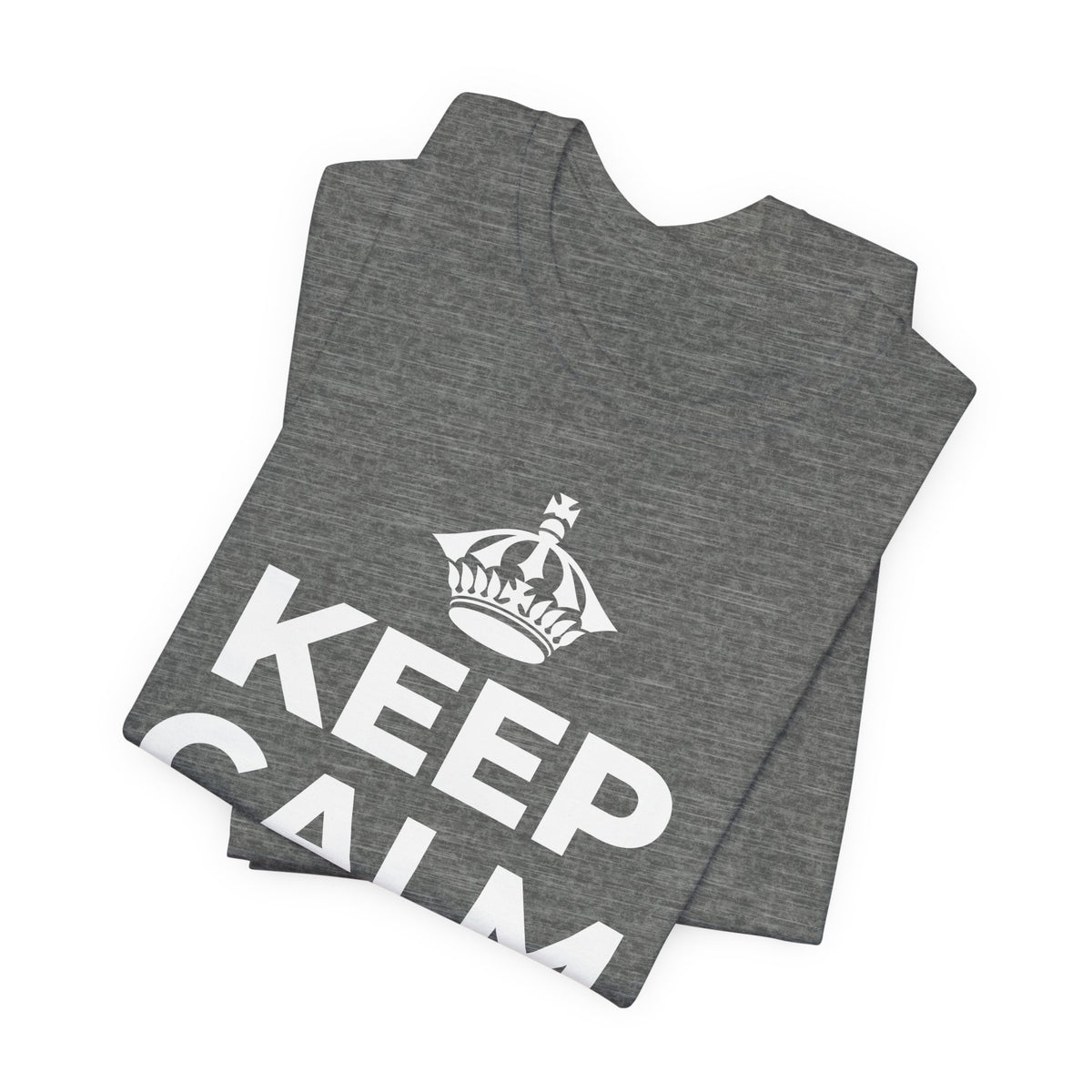KEEP CALM AND ให้วันหยุดได้ช้า ๆ T-Shirt (Baby Blue–Silver)