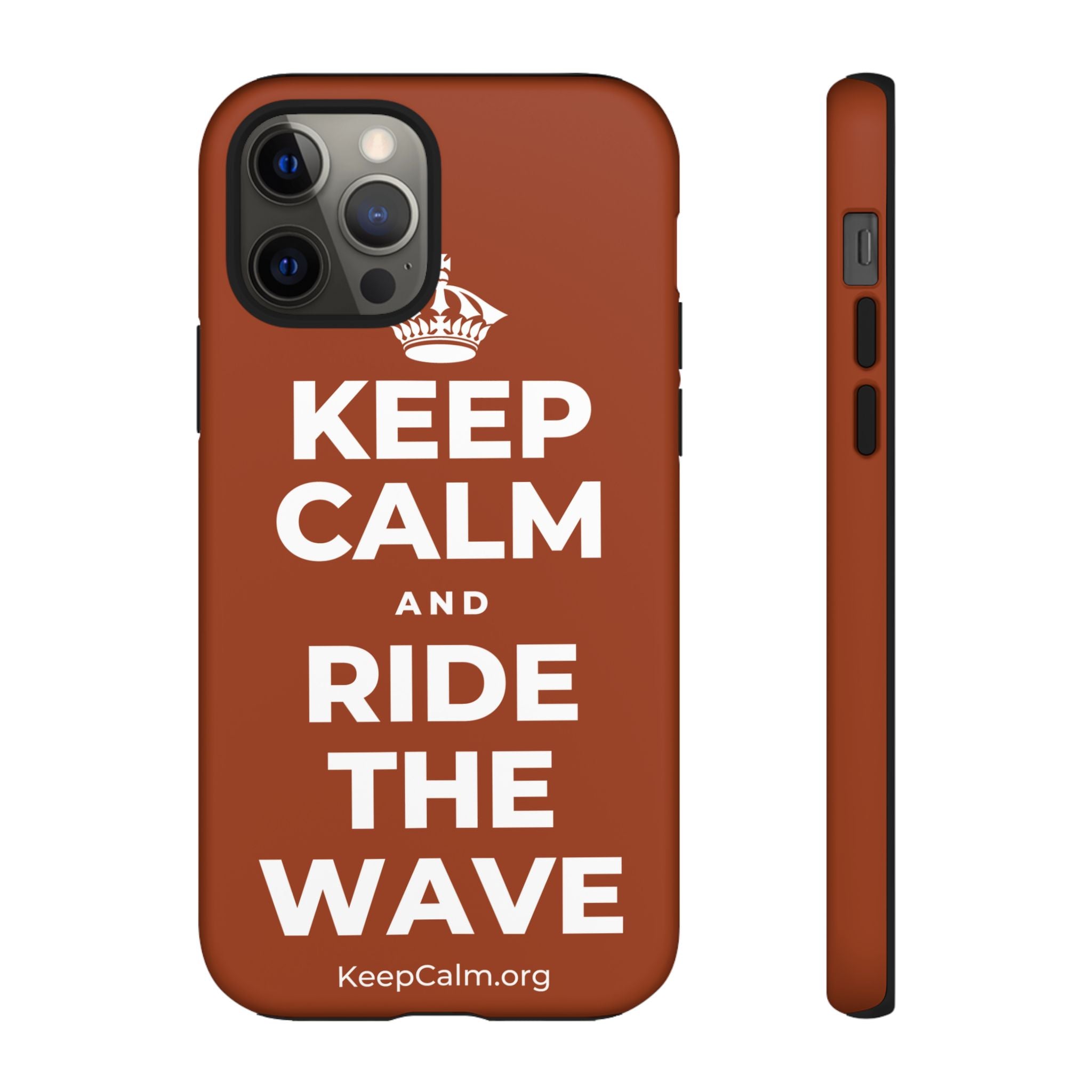 KEEP CALM AND RIDE THE WAVE Phone Case