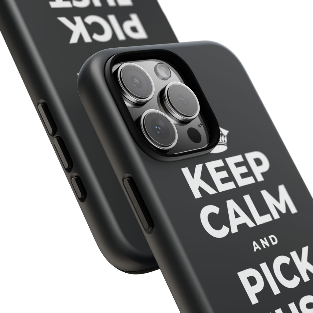 KEEP CALM AND PICK JUST ONE THING Phone Case (Dark)
