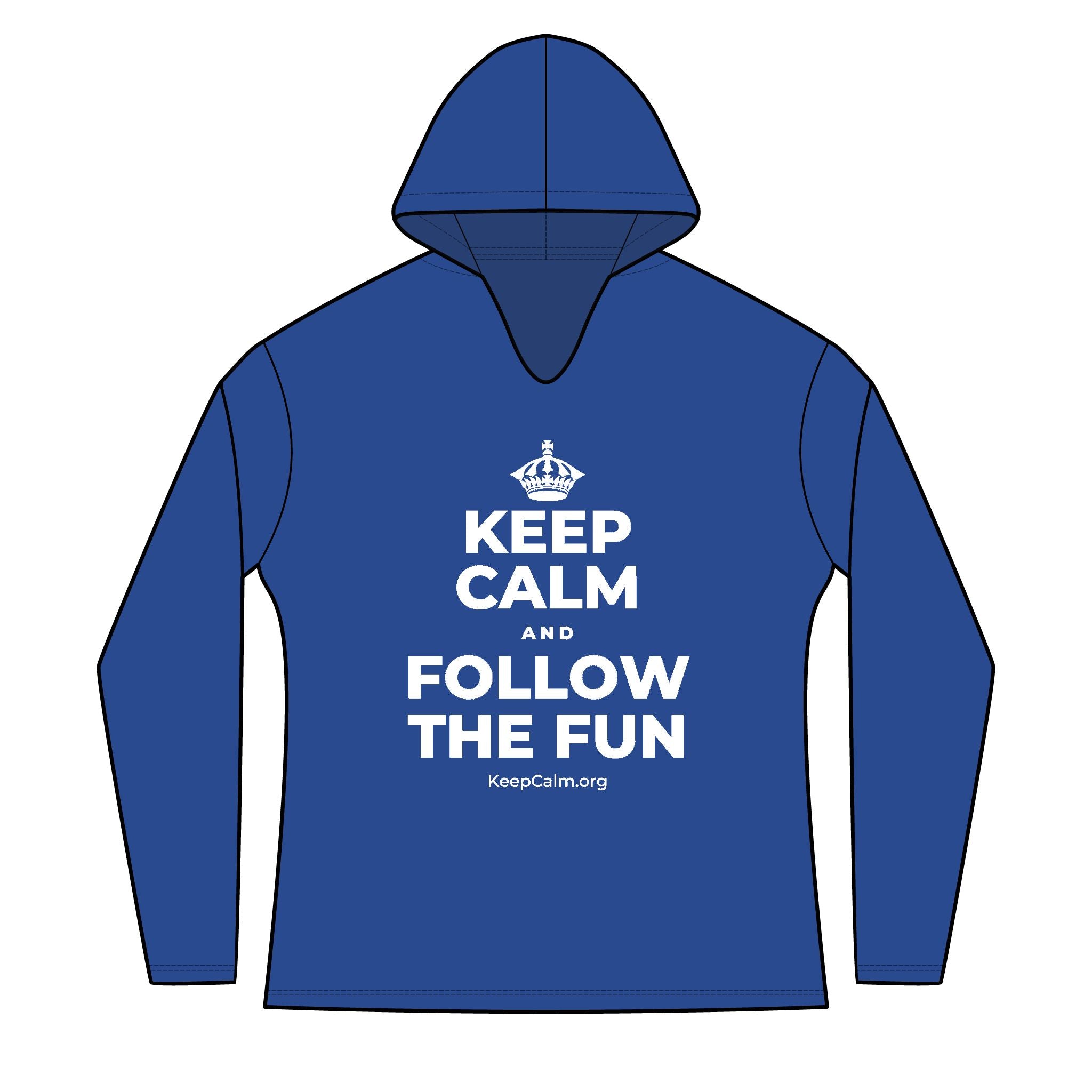 KEEP CALM AND FOLLOW THE FUN Women's Long Sleeve Hoodie
