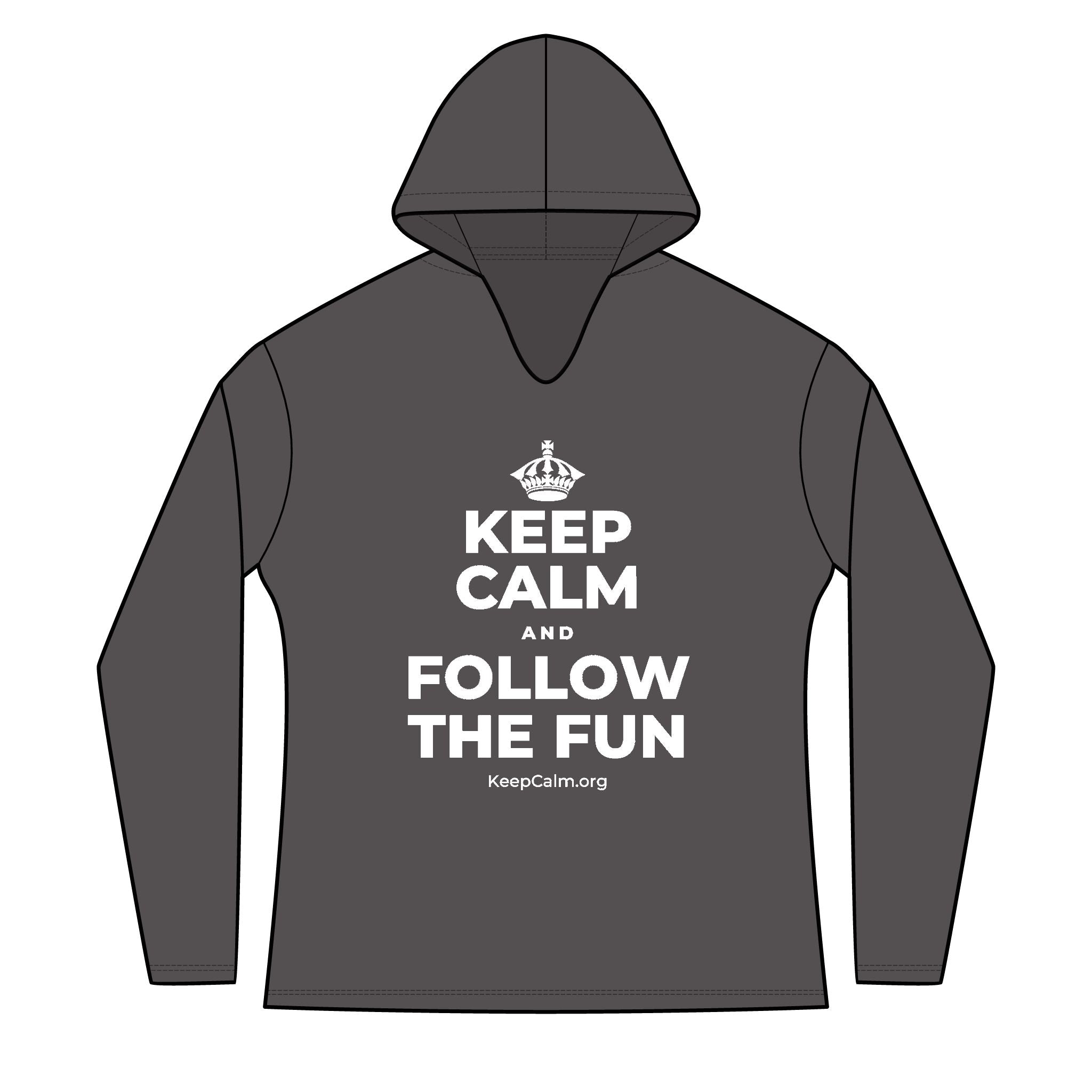 KEEP CALM AND FOLLOW THE FUN Women's Long Sleeve Hoodie
