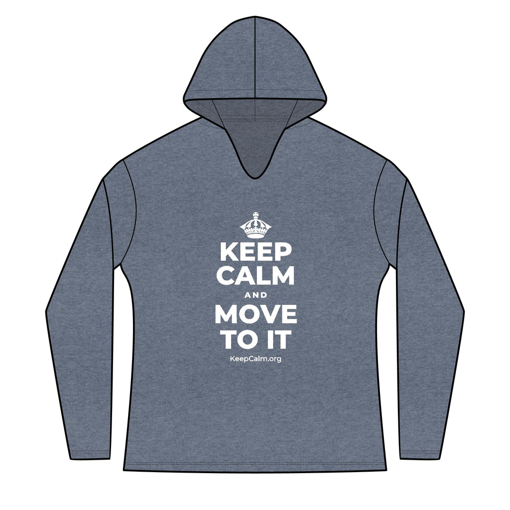 KEEP CALM AND MOVE TO IT Women's Long Sleeve Hoodie