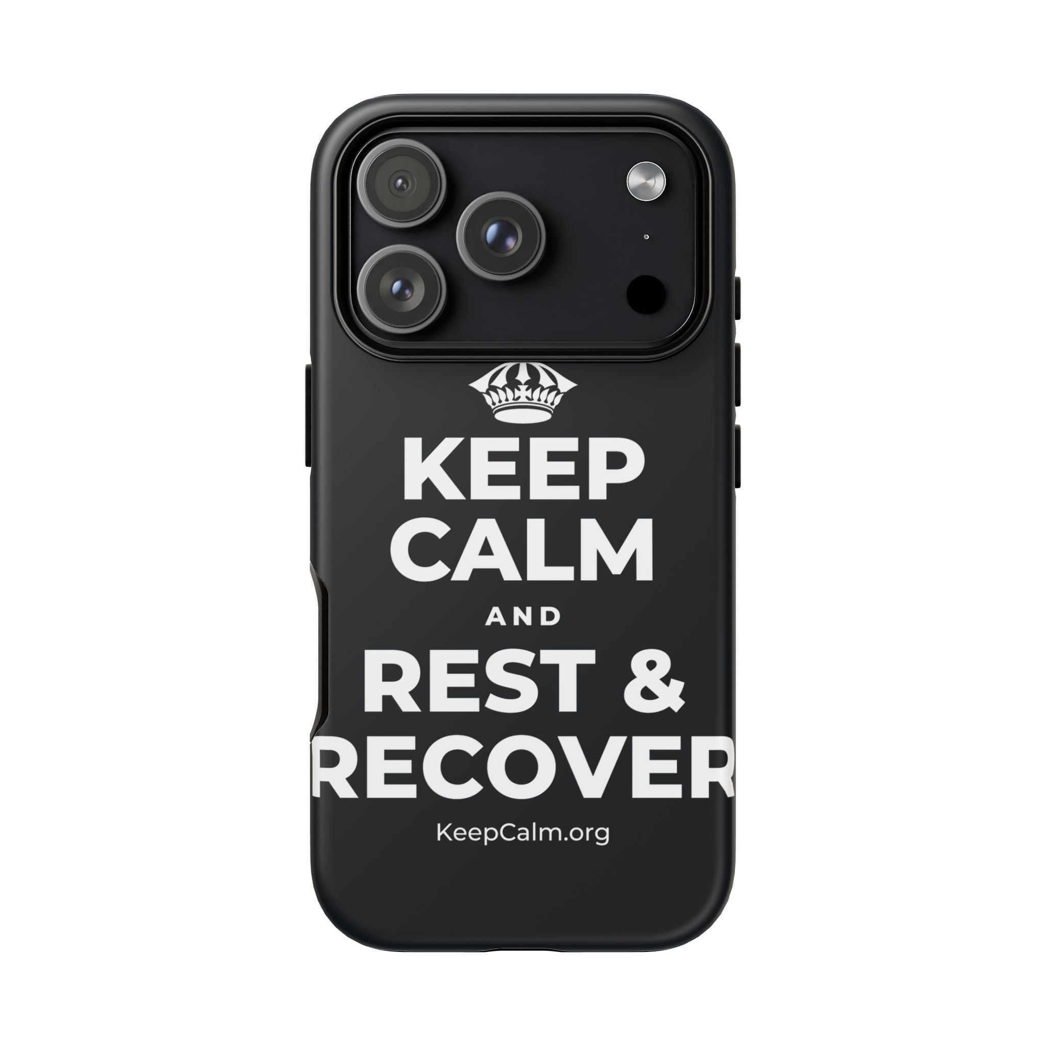 KEEP CALM AND REST & RECOVER Phone Case (Dark)