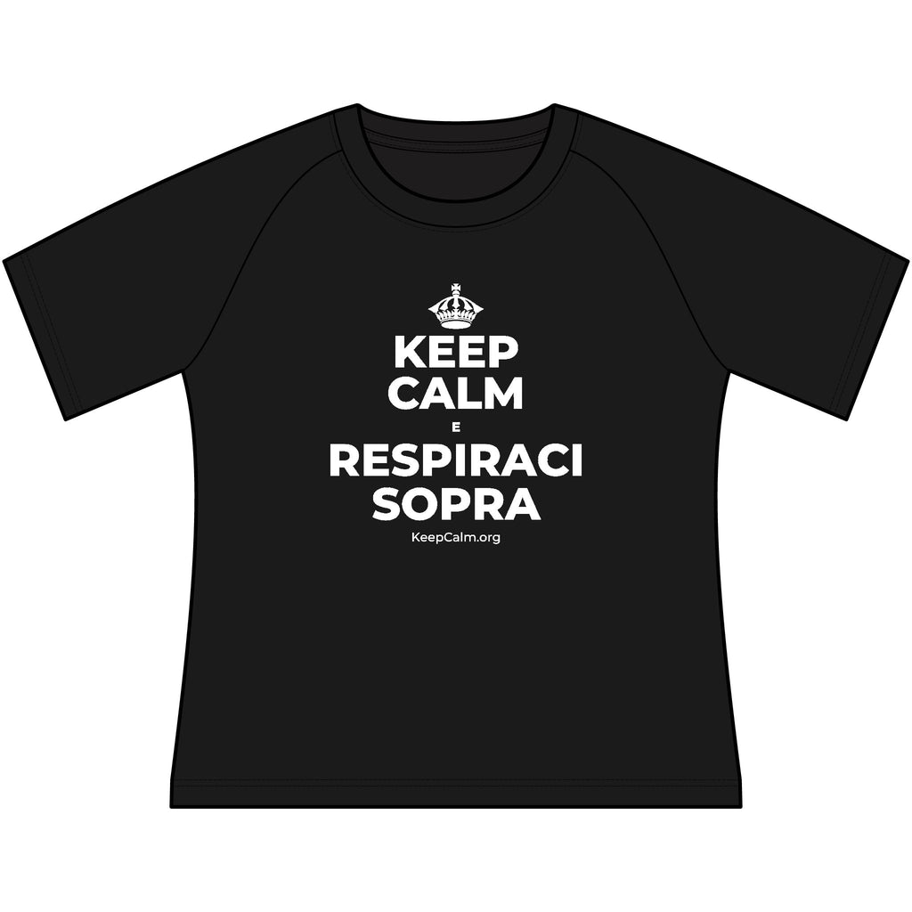 KEEP CALM E RESPIRACI SOPRA Women's Raglan Tee