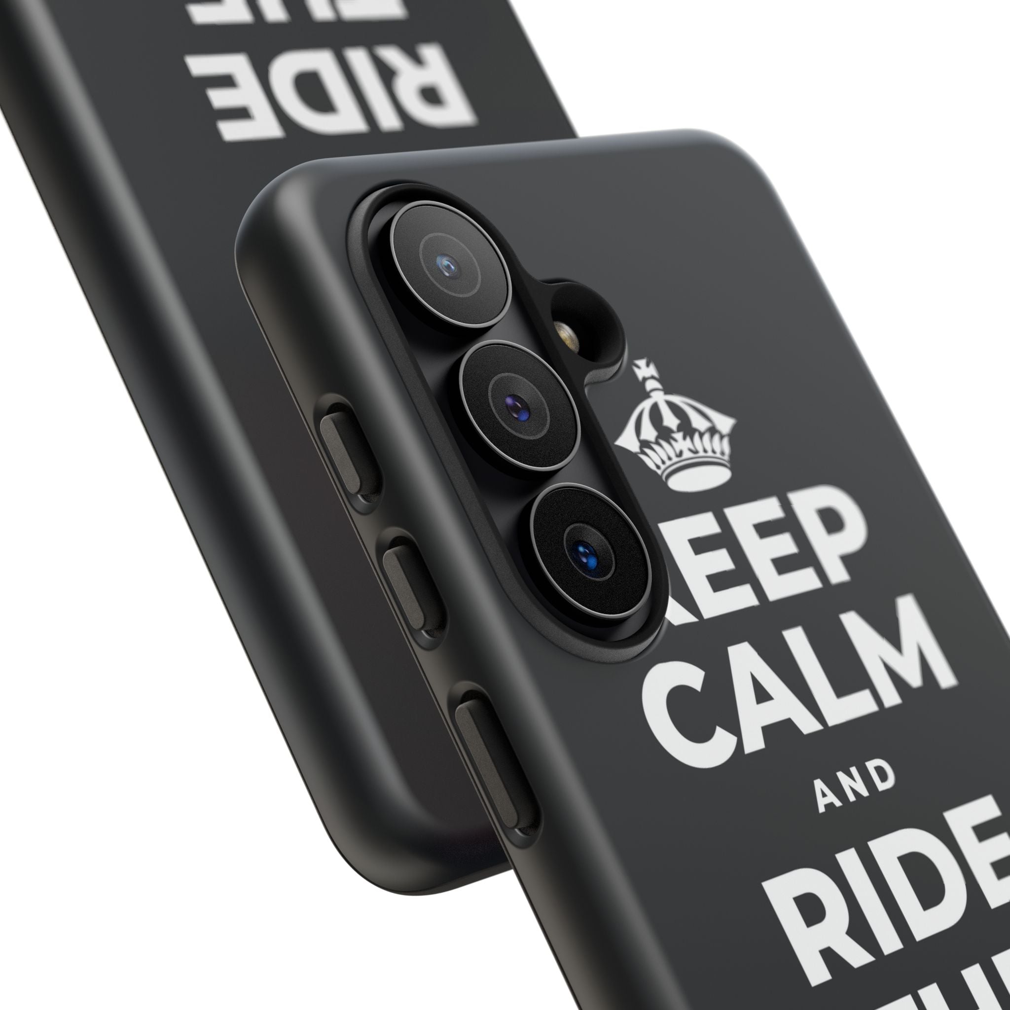 KEEP CALM AND RIDE THE GOOD WAVE Phone Case (Dark)