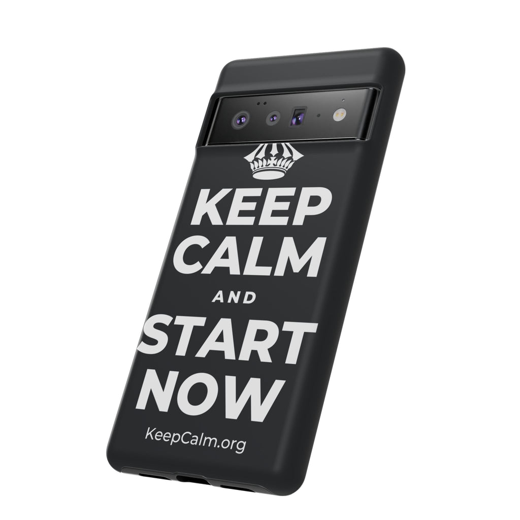 KEEP CALM AND START NOW Phone Case (Dark)