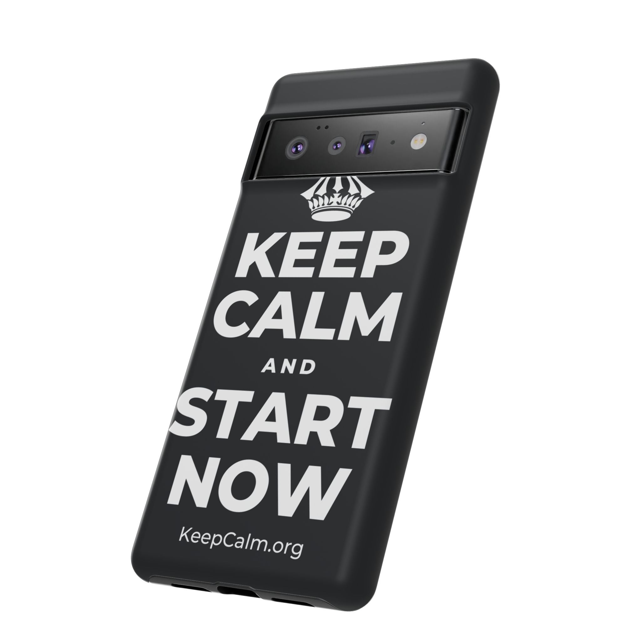 KEEP CALM AND START NOW Phone Case (Dark)