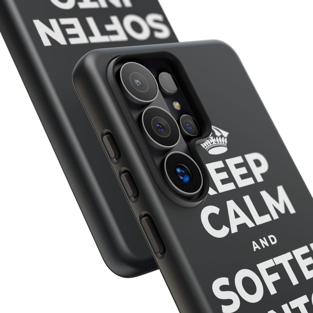 KEEP CALM AND SOFTEN INTO THE PILLOW Phone Case (Dark)