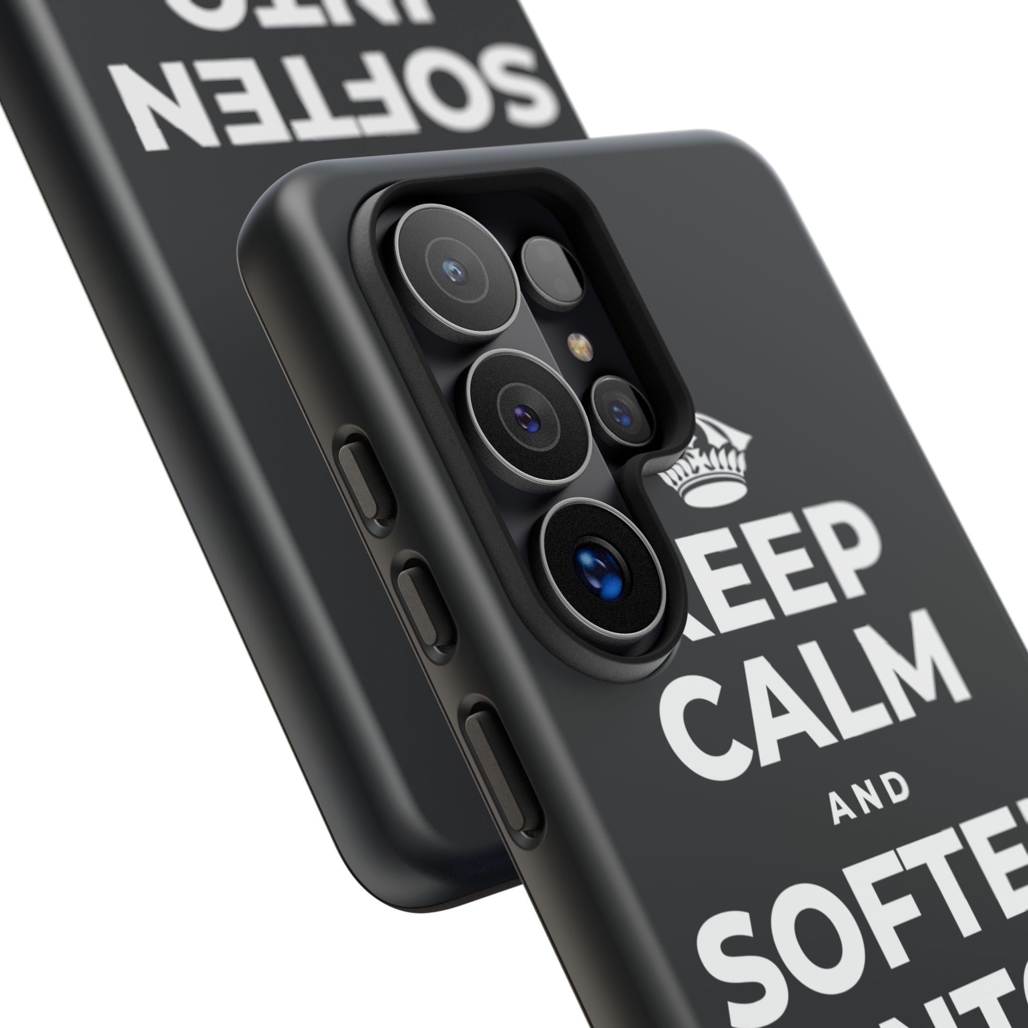 KEEP CALM AND SOFTEN INTO THE PILLOW Phone Case (Dark)