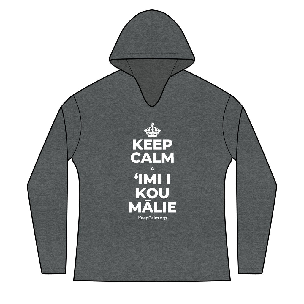 KEEP CALM A ʻIMI I KOU MĀLIE Women's Long Sleeve Hoodie