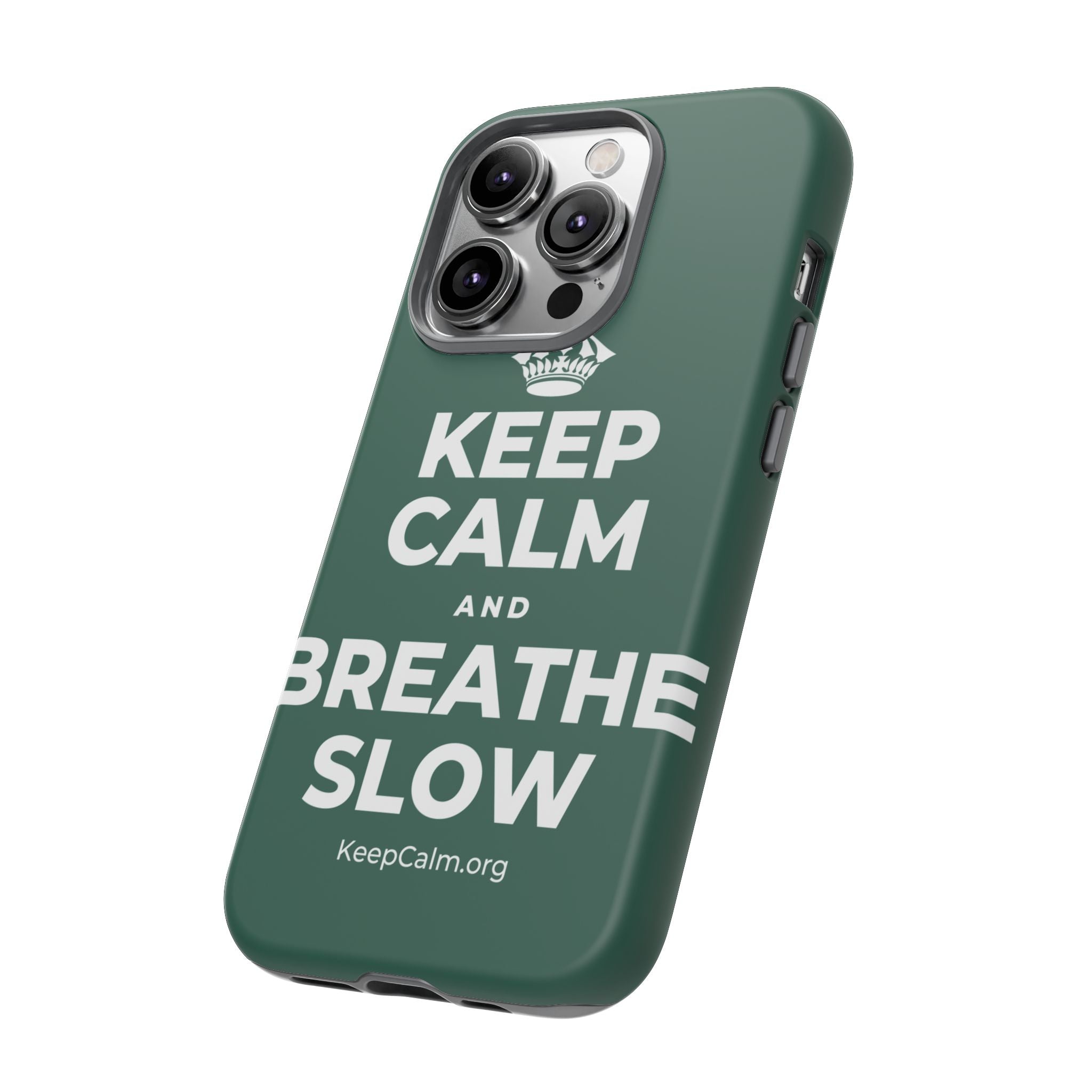 KEEP CALM AND BREATHE SLOW Phone Case