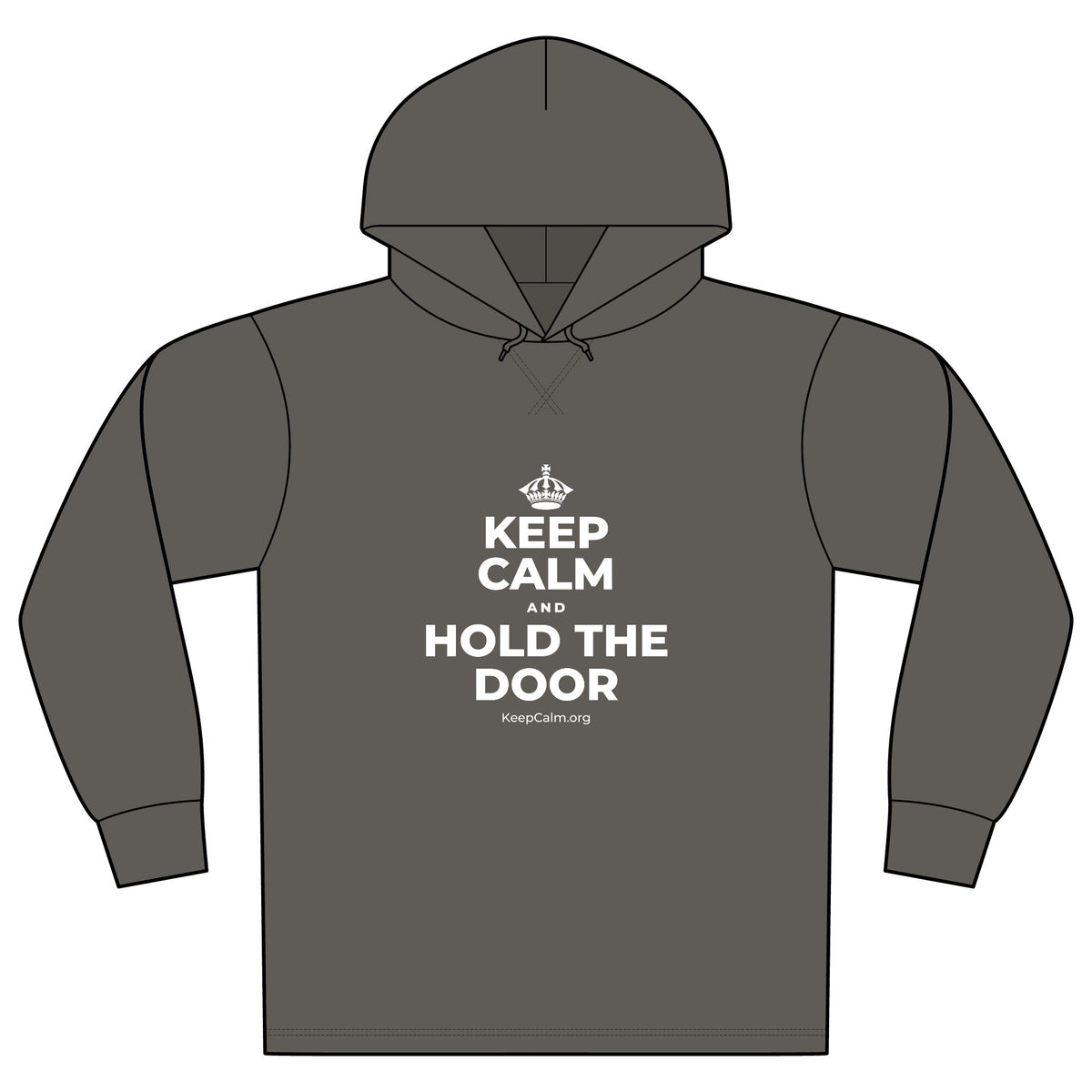 KEEP CALM AND HOLD THE DOOR Organic Hoodie Tee