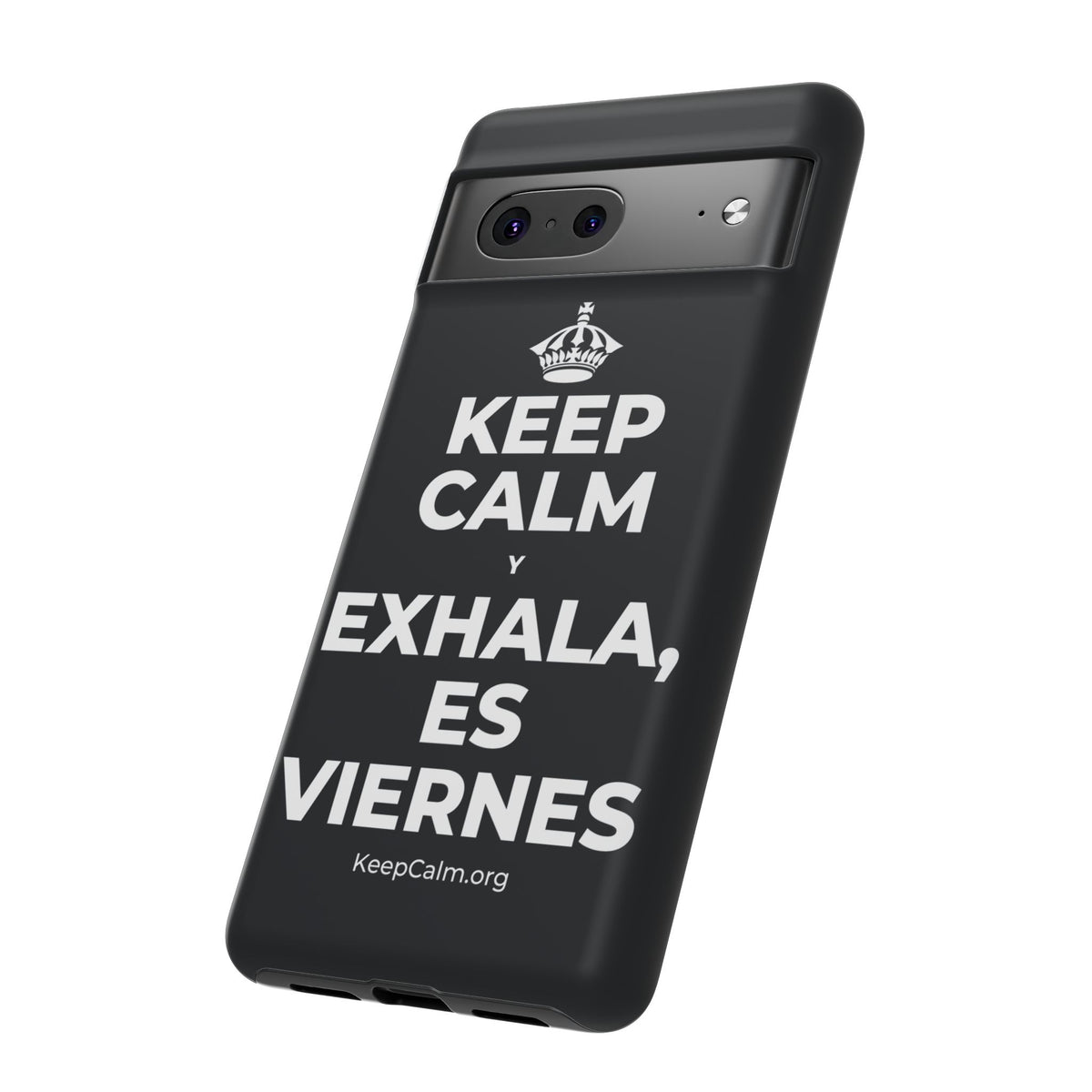 KEEP CALM Y EXHALA, ES VIERNES Phone Case (Dark)