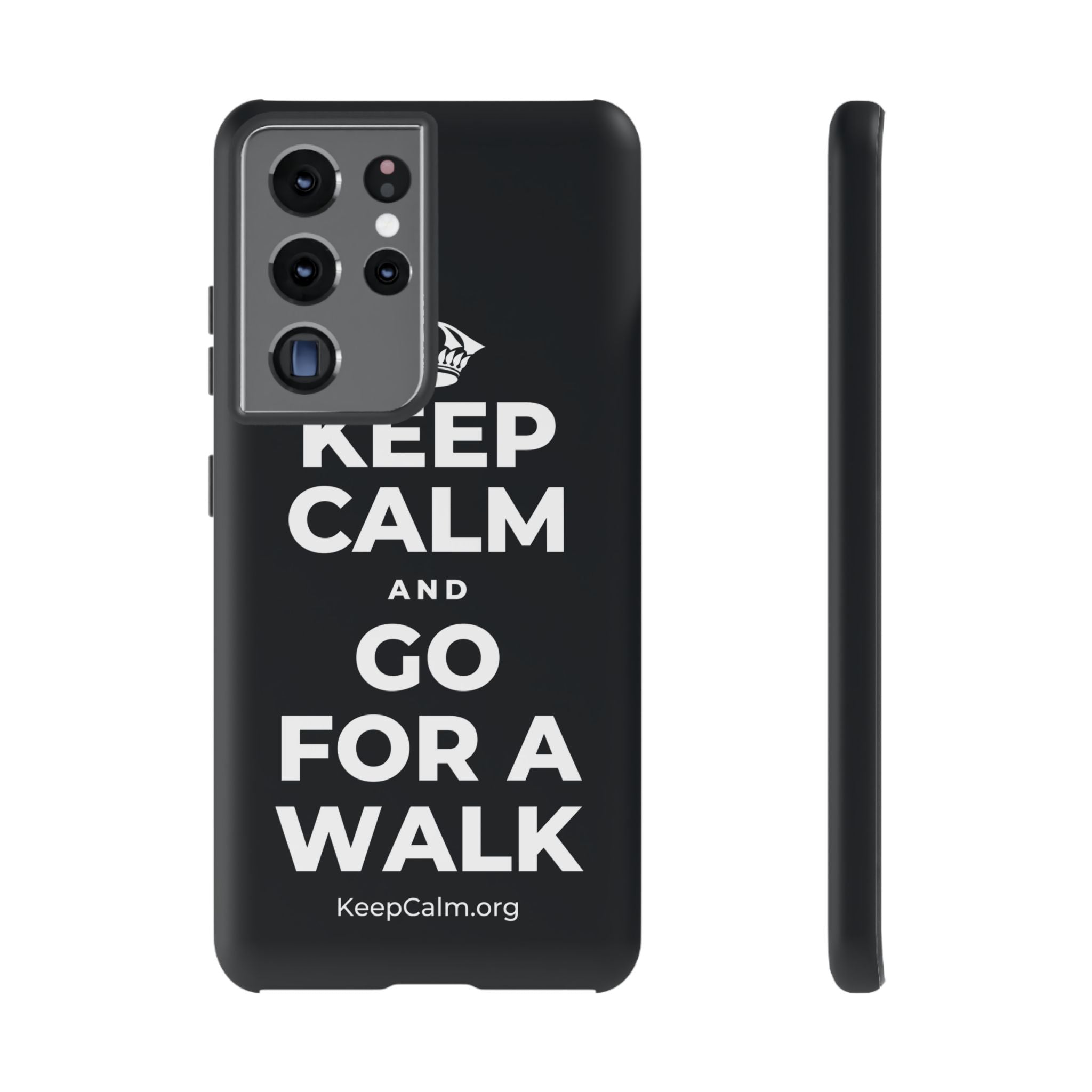 KEEP CALM AND GO FOR A WALK Phone Case (Dark)