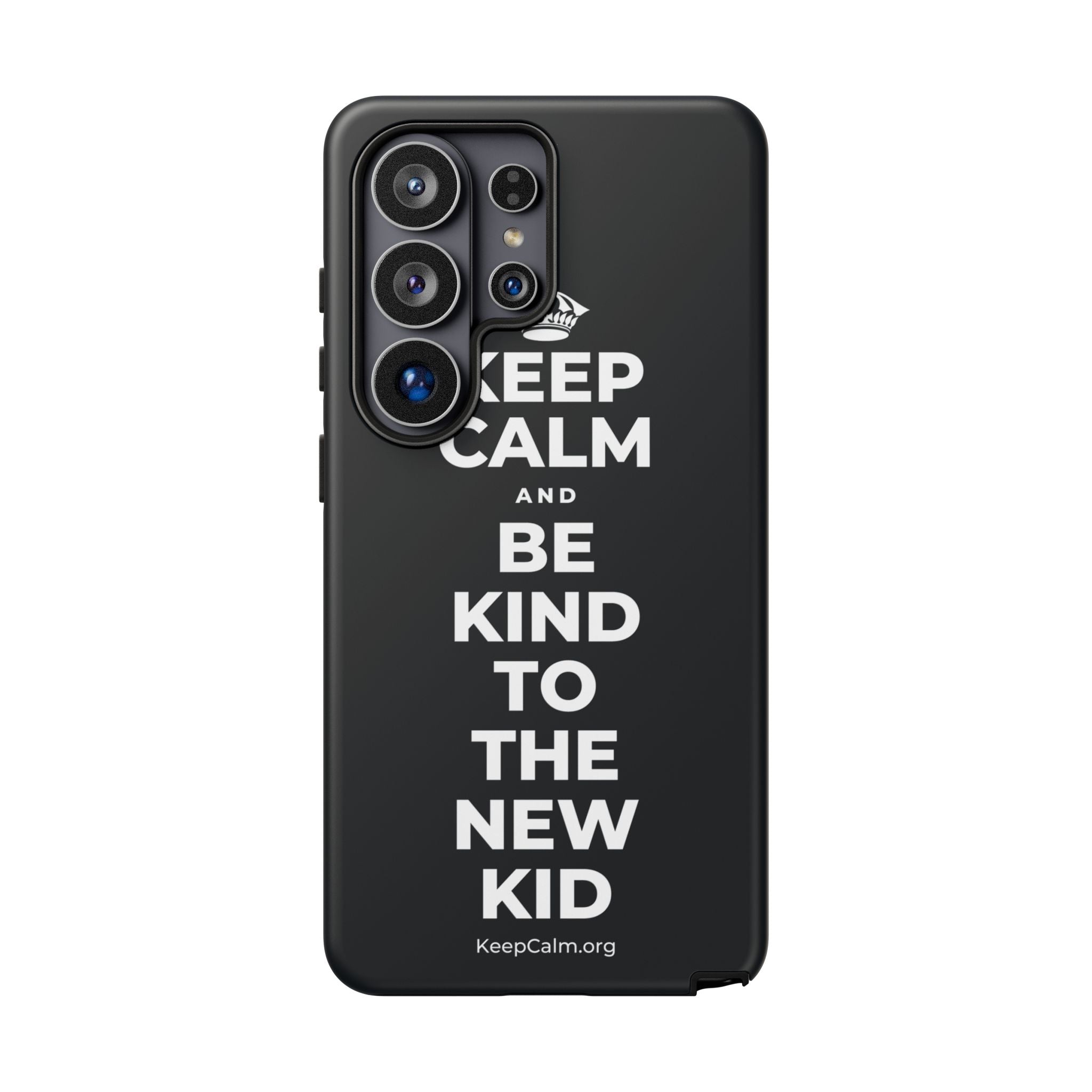 KEEP CALM AND BE KIND TO THE NEW KID Phone Case (Dark)
