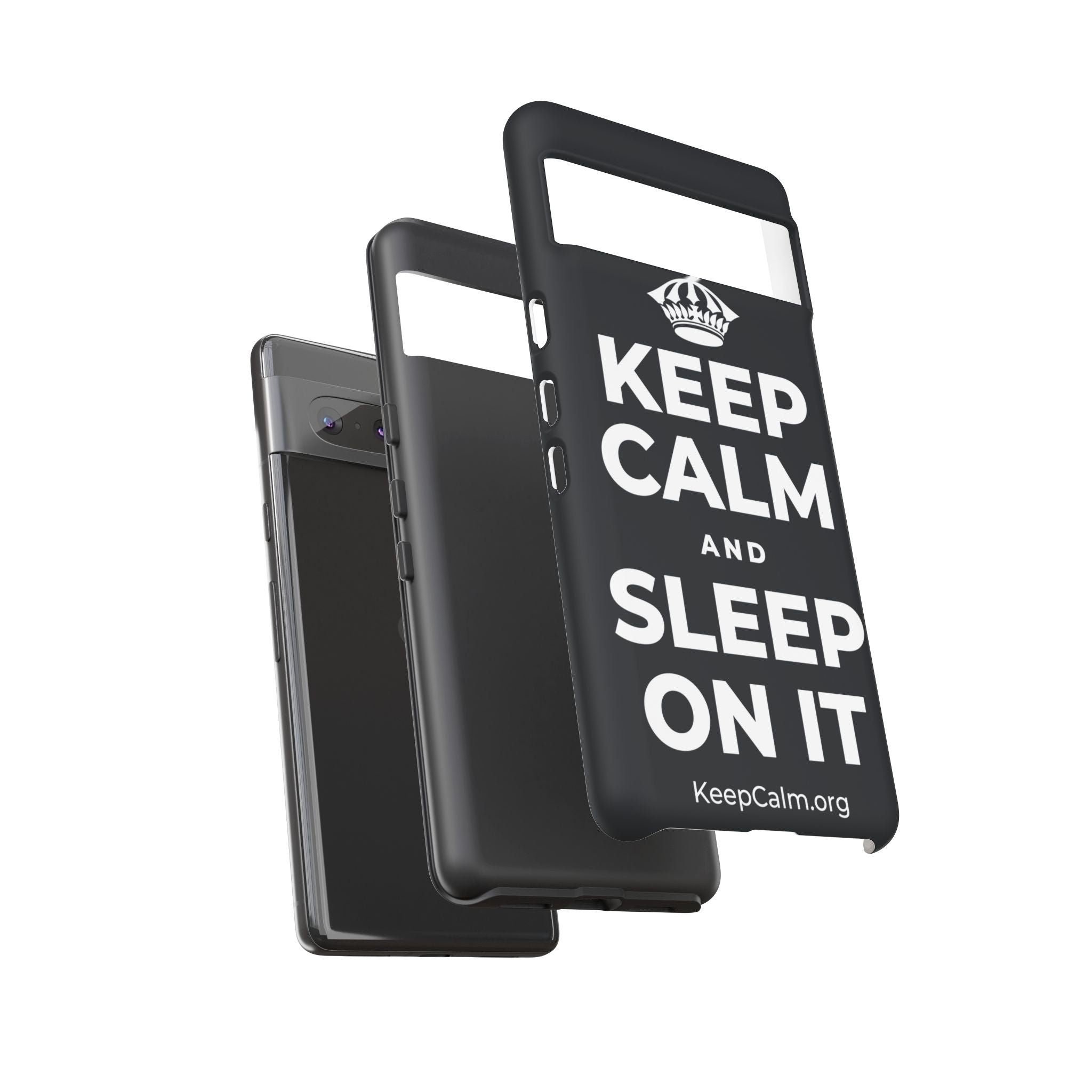 KEEP CALM AND SLEEP ON IT Phone Case (Dark)