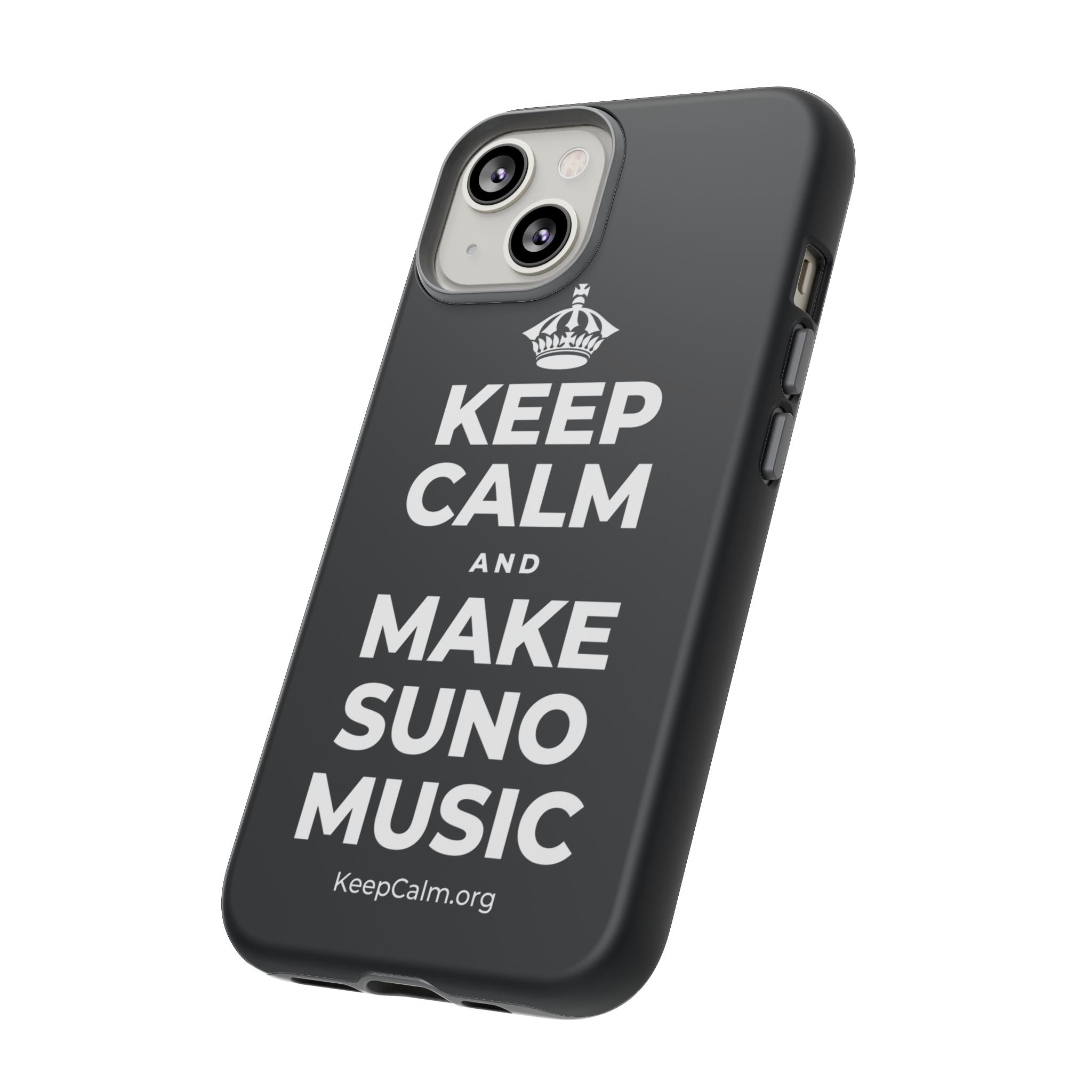 KEEP CALM AND MAKE SUNO MUSIC Phone Case (Dark)