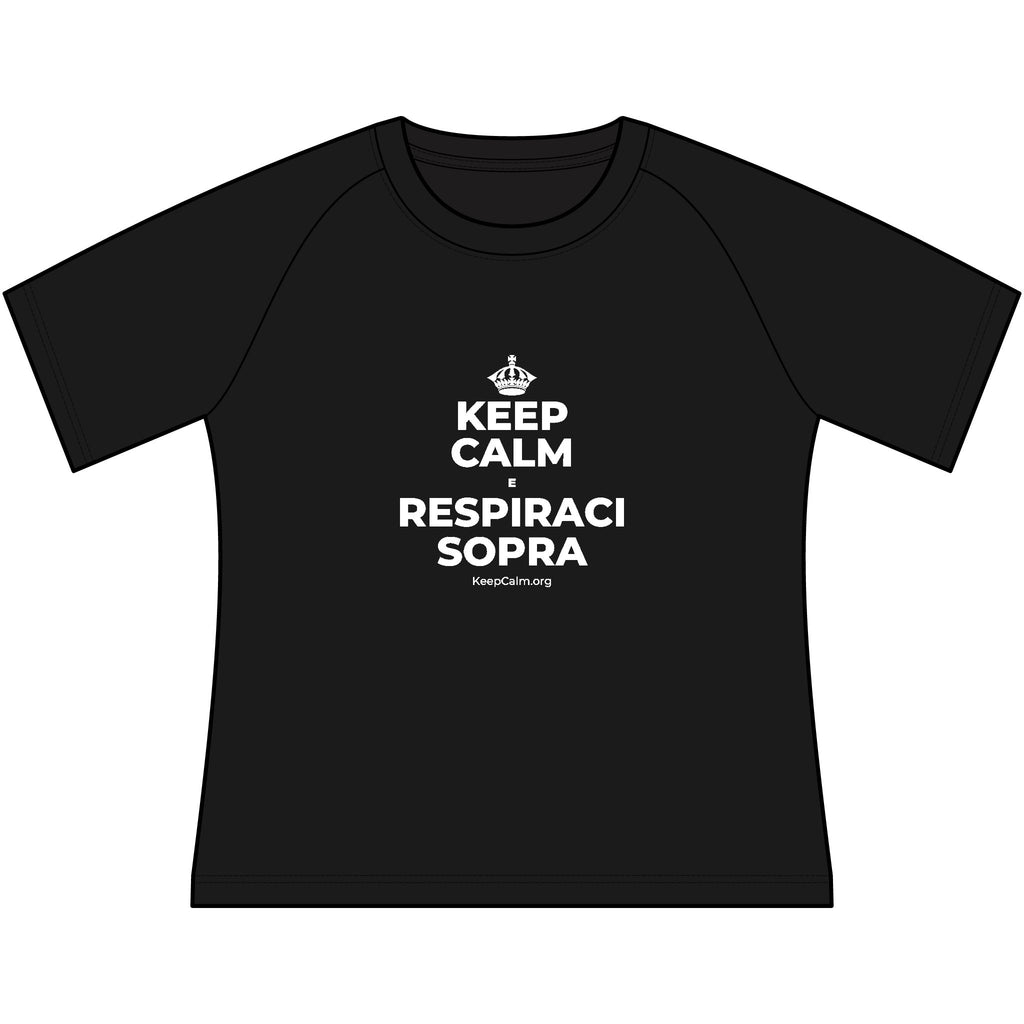 KEEP CALM E RESPIRACI SOPRA Women's Raglan Tee