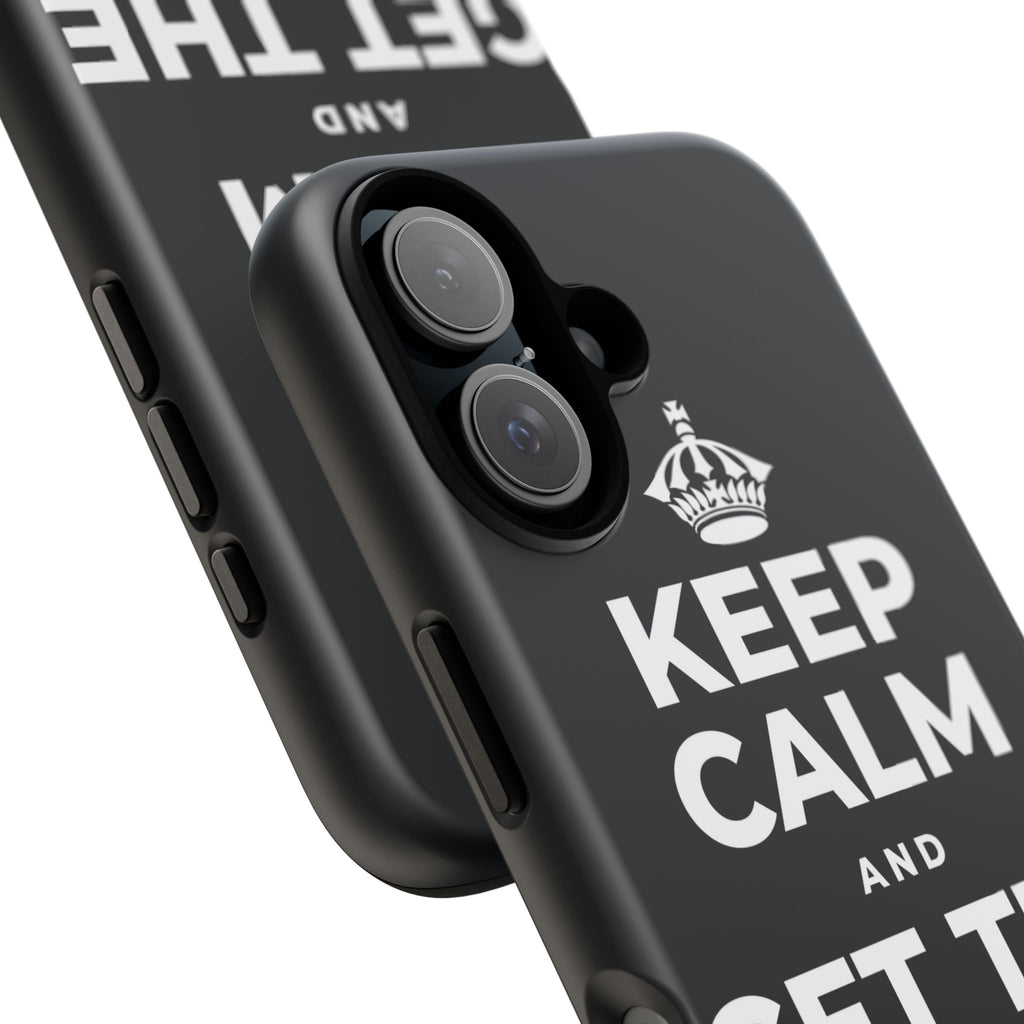 KEEP CALM AND GET THE PARTY STARTED Phone Case (Dark)