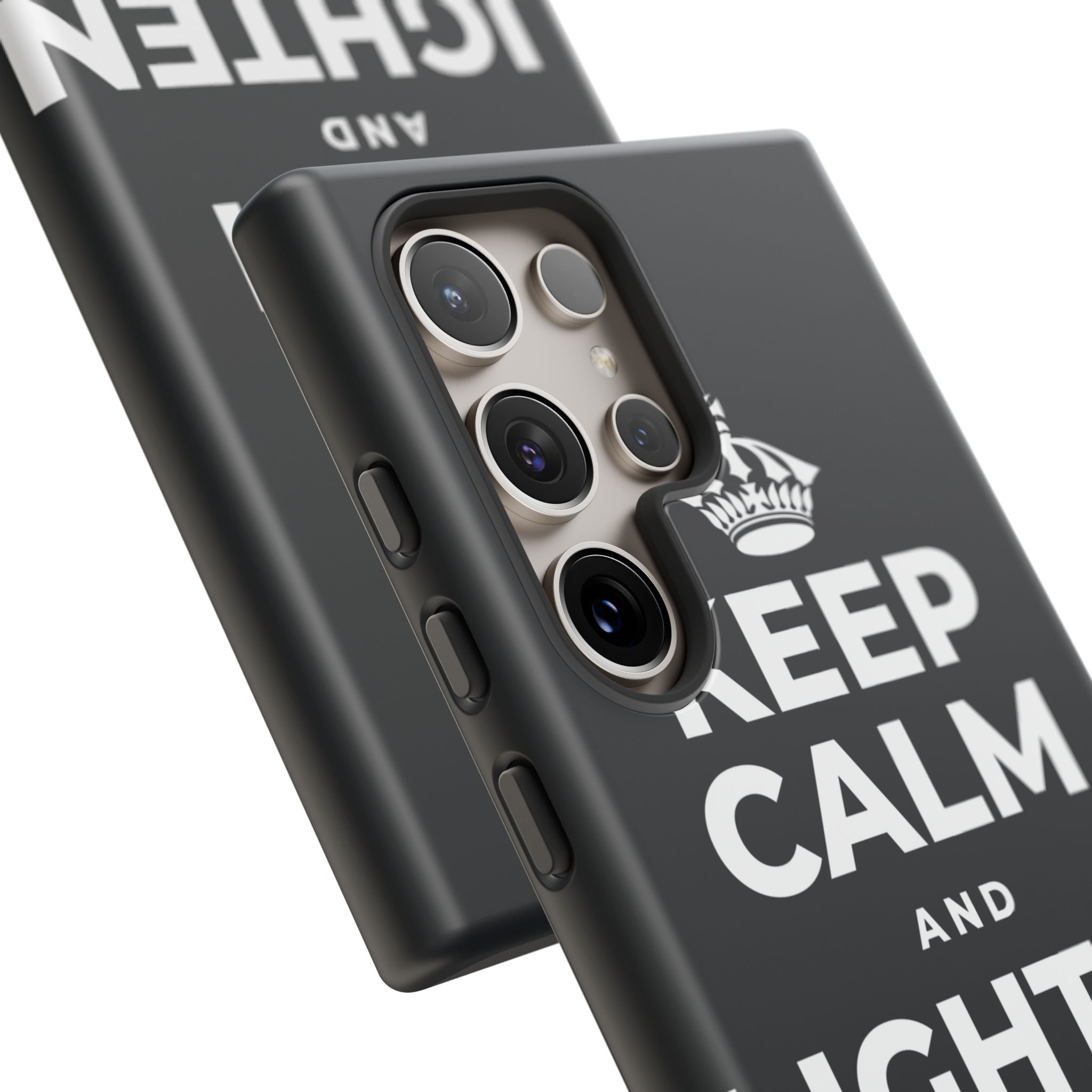 KEEP CALM AND LIGHTEN THE LOAD Phone Case (Dark)