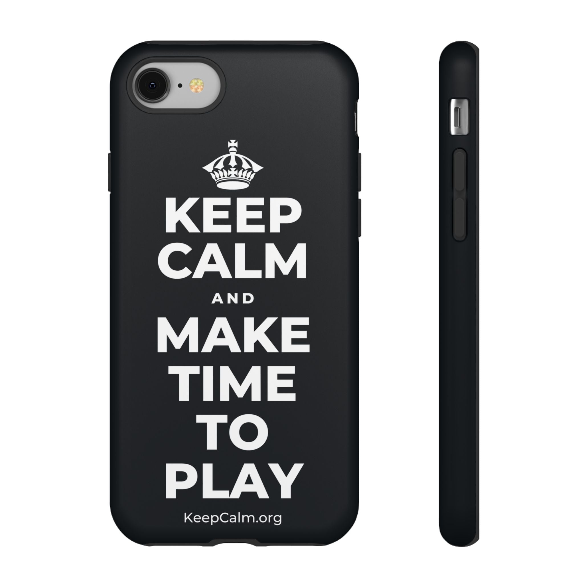 KEEP CALM AND MAKE TIME TO PLAY Phone Case (Dark)