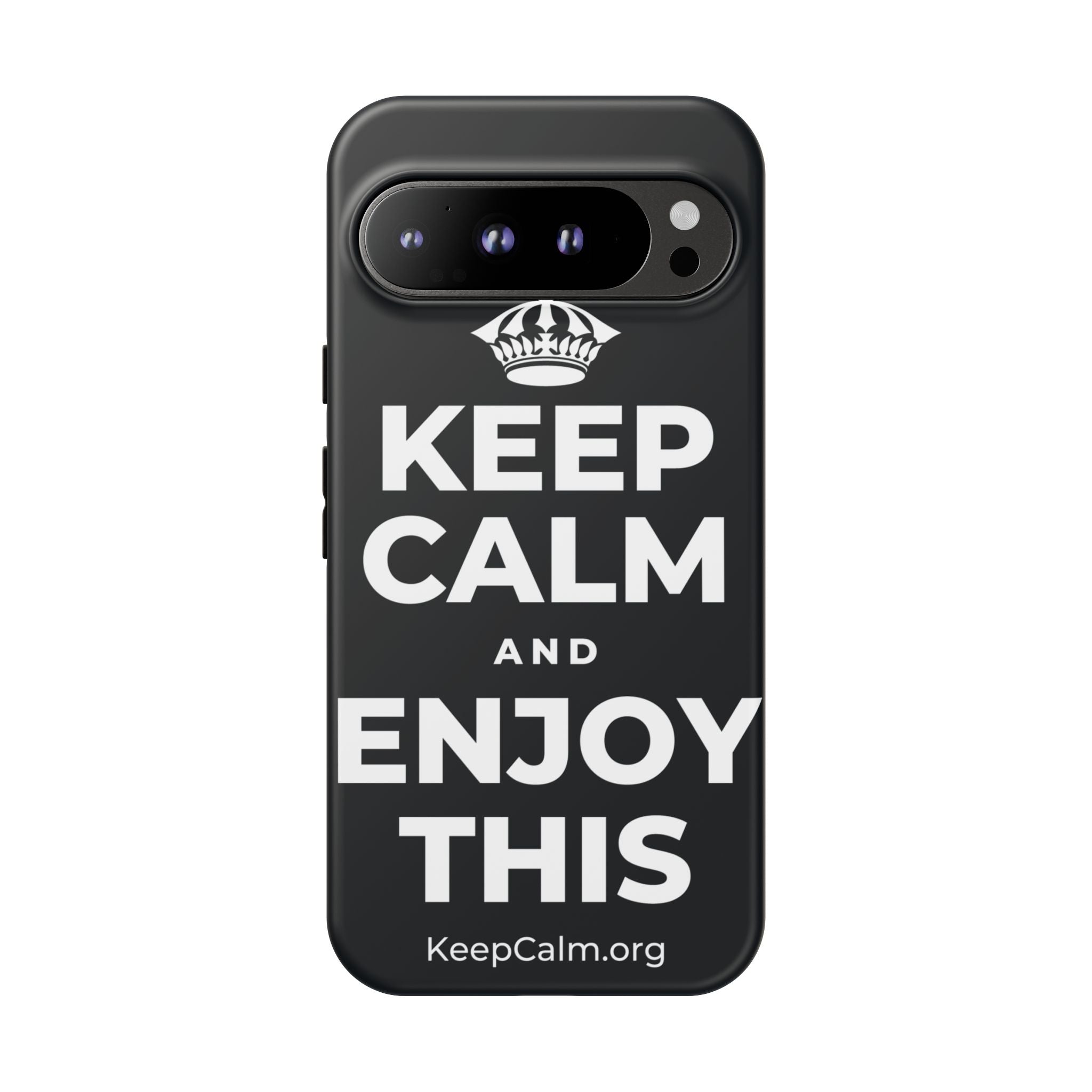 KEEP CALM AND ENJOY THIS Phone Case (Dark)