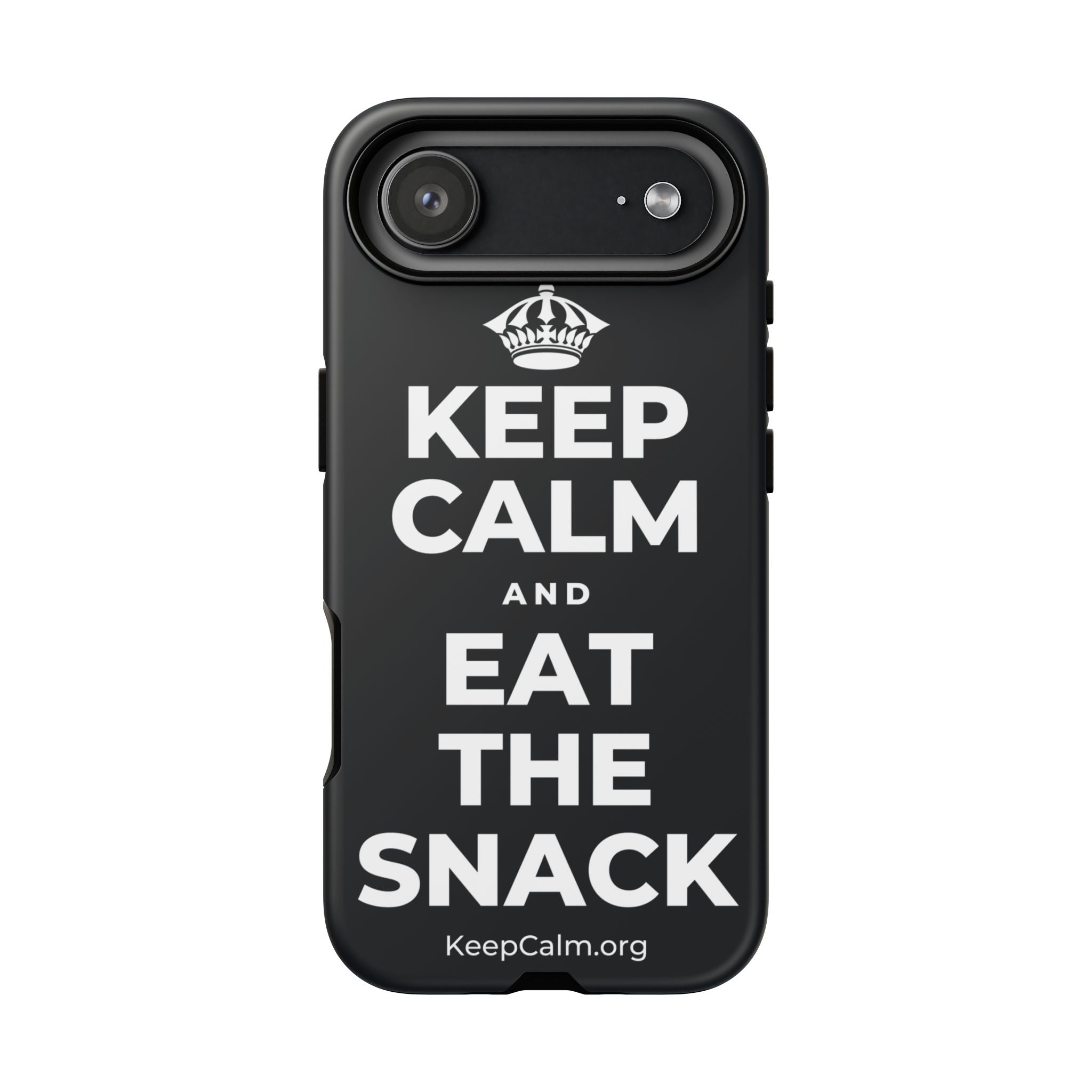 KEEP CALM AND EAT THE SNACK Phone Case (Dark)