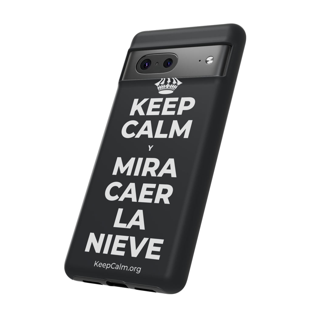 KEEP CALM Y MIRA CAER LA NIEVE Phone Case (Dark)