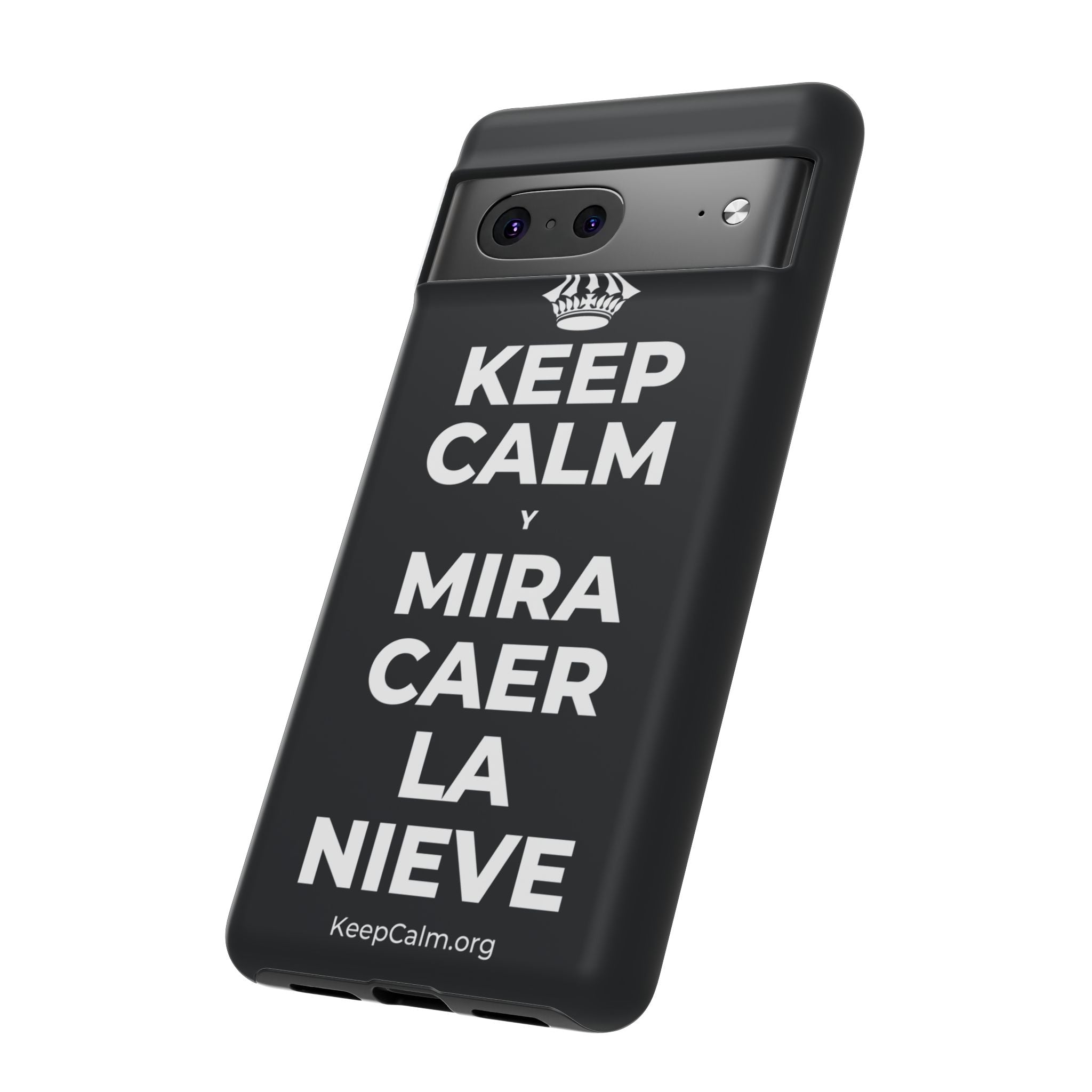 KEEP CALM Y MIRA CAER LA NIEVE Phone Case (Dark)
