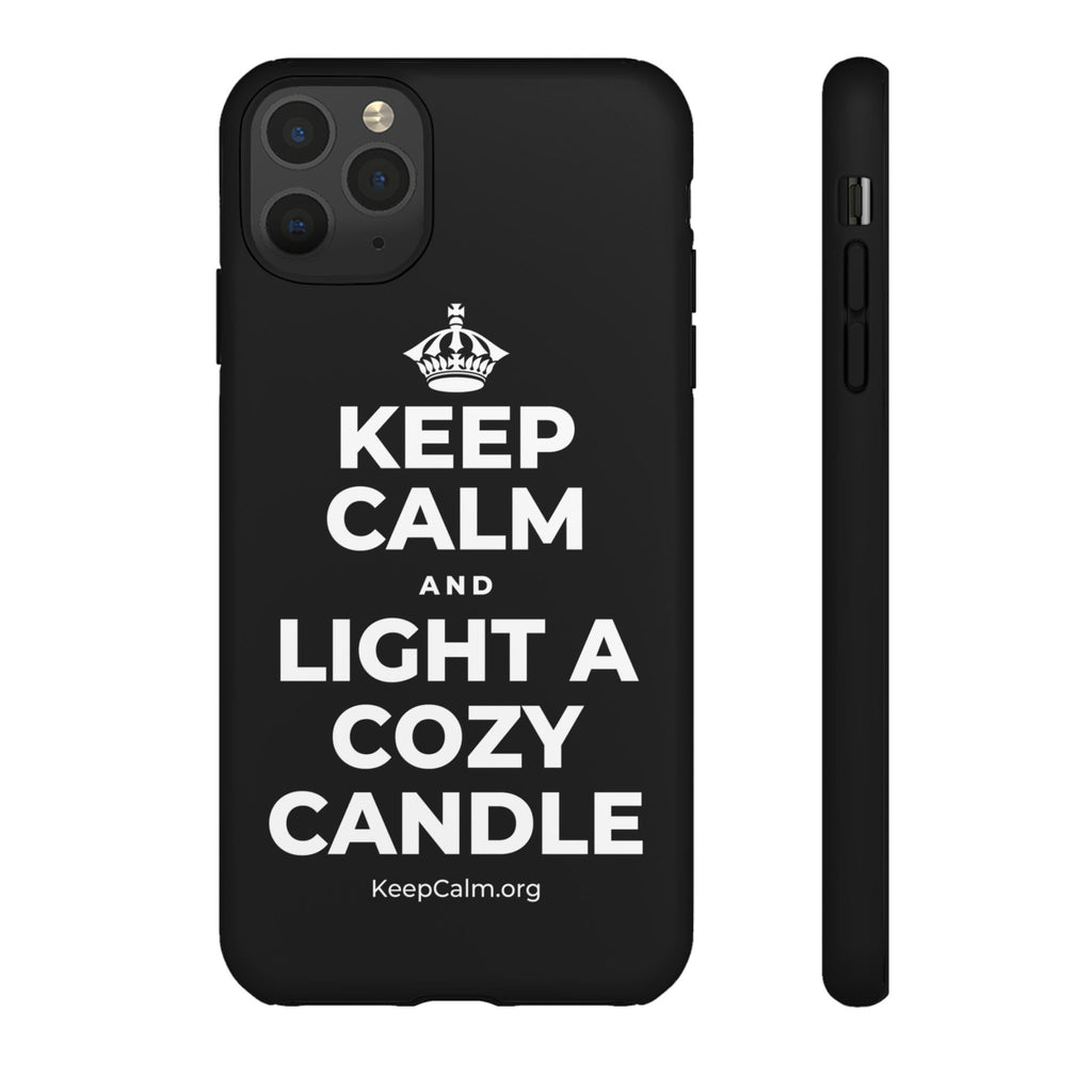 KEEP CALM AND LIGHT A COZY CANDLE Phone Case
