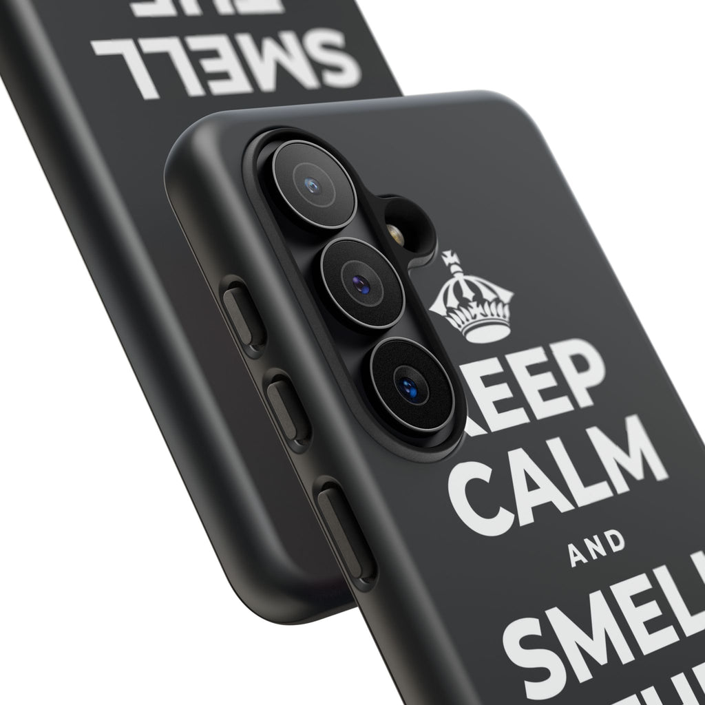KEEP CALM AND SMELL THE FRESH AIR Phone Case (Dark)