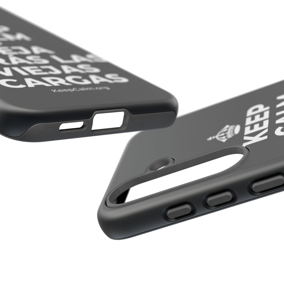 KEEP CALM Y DEJA ATRÁS LAS VIEJAS CARGAS Phone Case (Dark)